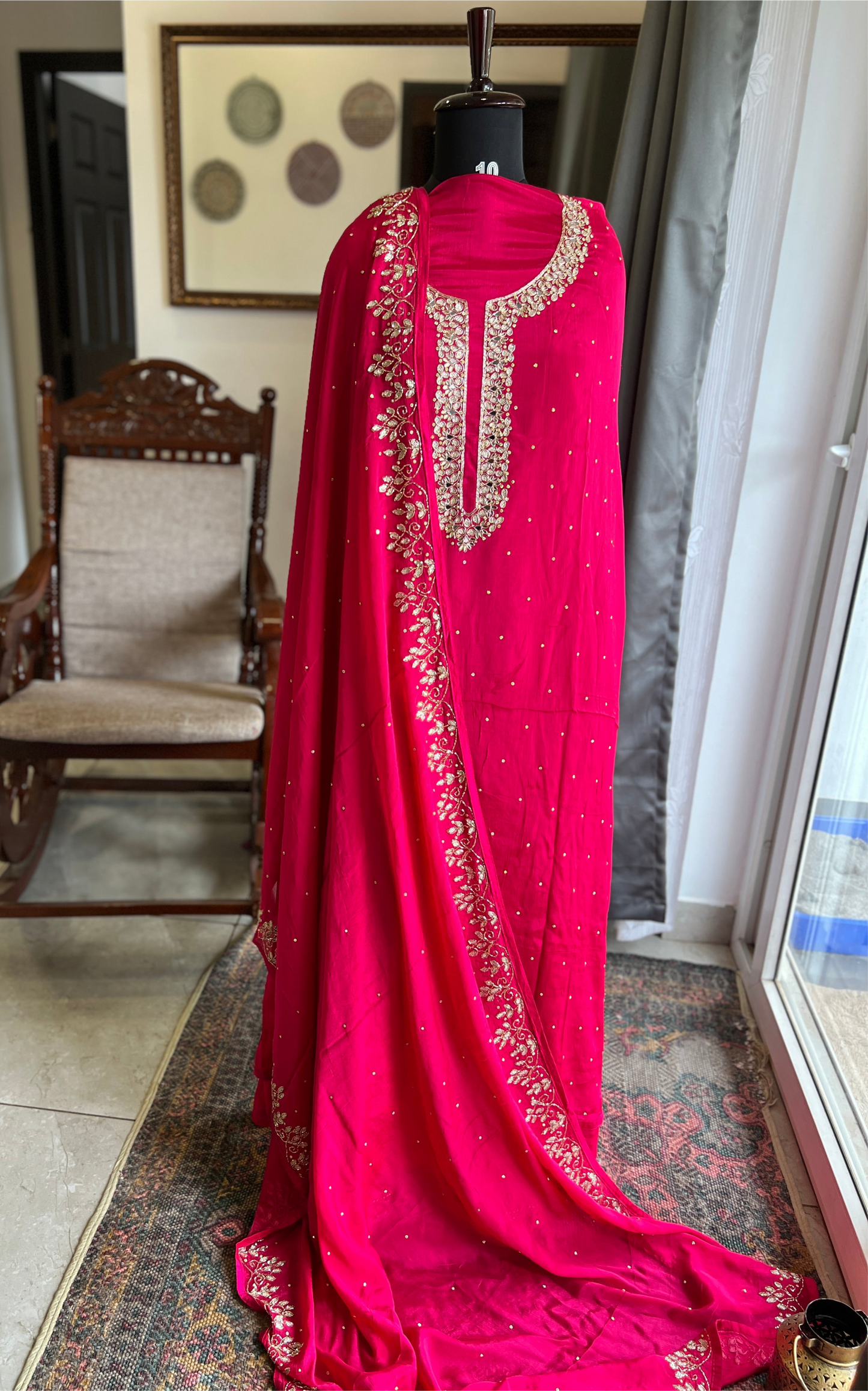 Fuchsia Chinnon Handwork