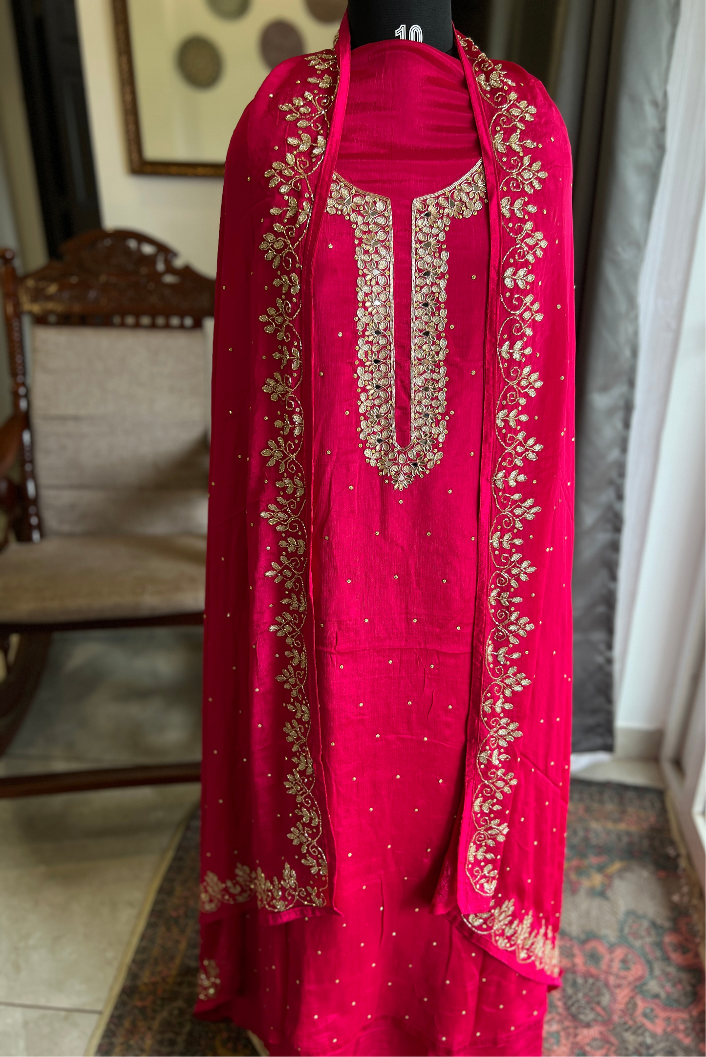 Fuchsia Chinnon Handwork