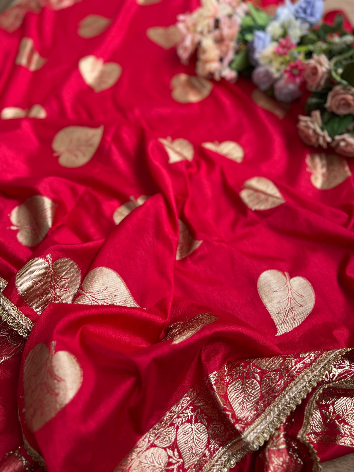 Festive Red Charm with Exquisite Handwork