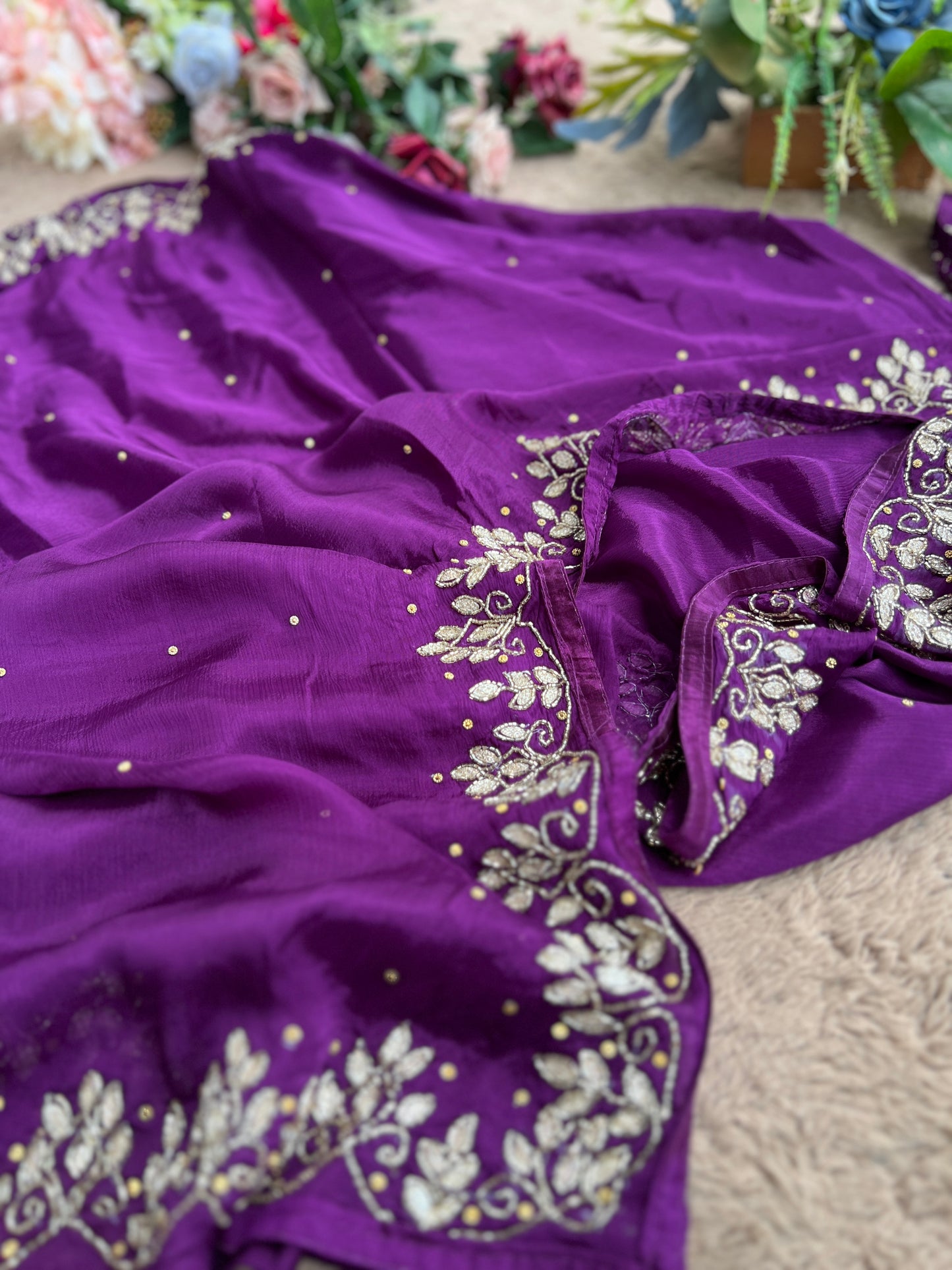 Royal Purple Grace – Chinnon Handcrafted Elegance d