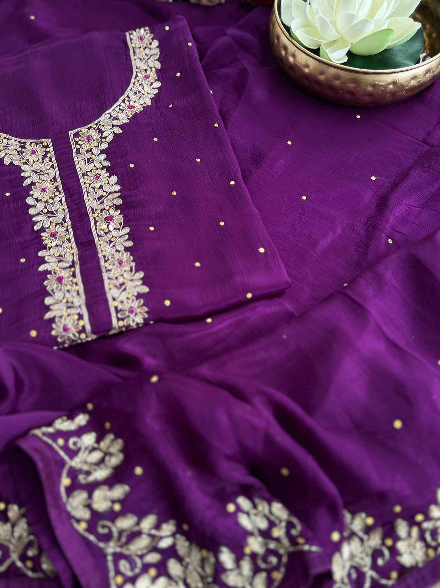 Royal Purple Grace – Chinnon Handcrafted Elegance d
