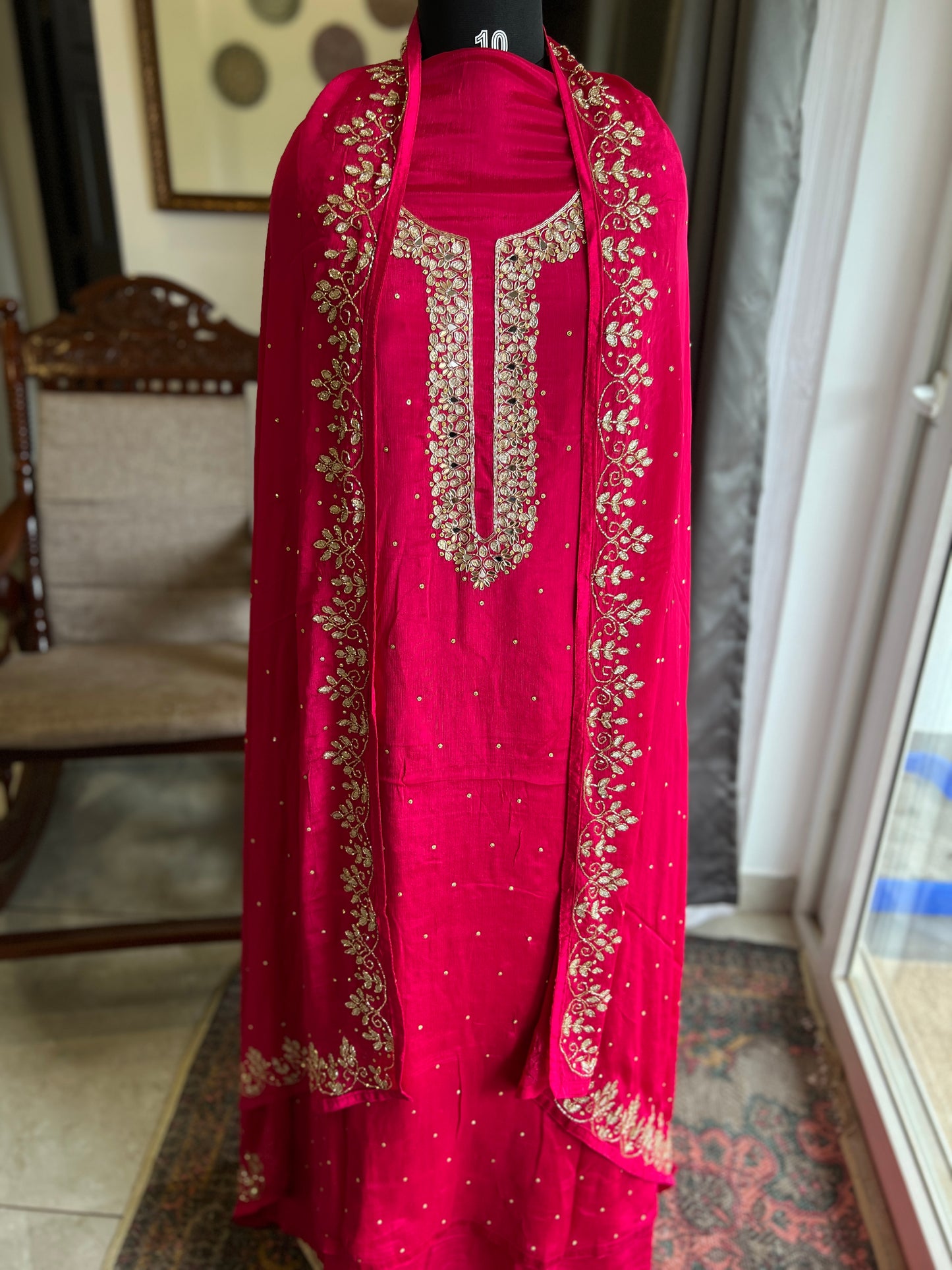 Fuchsia Chinnon Handwork