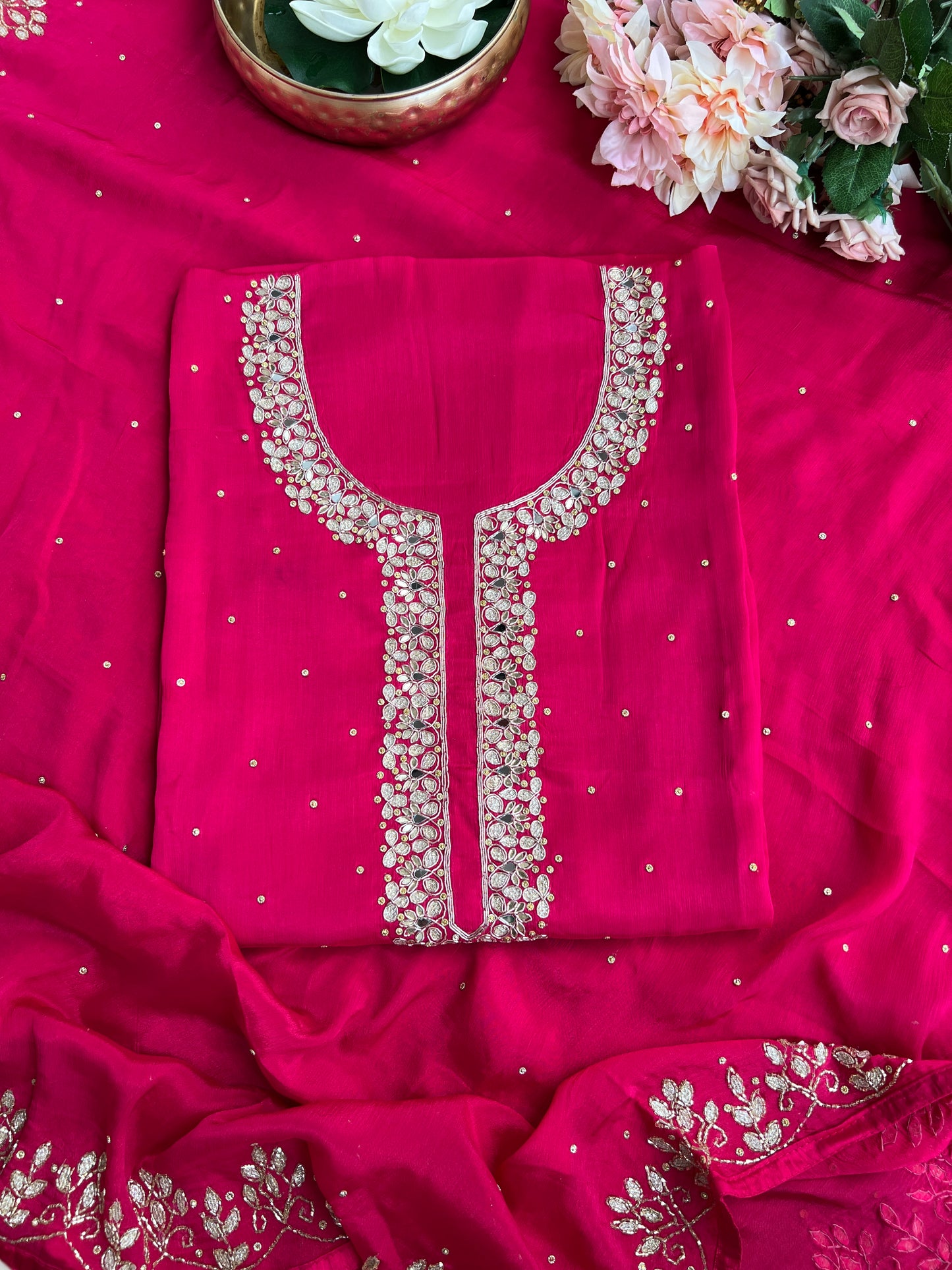 Fuchsia Chinnon Handwork