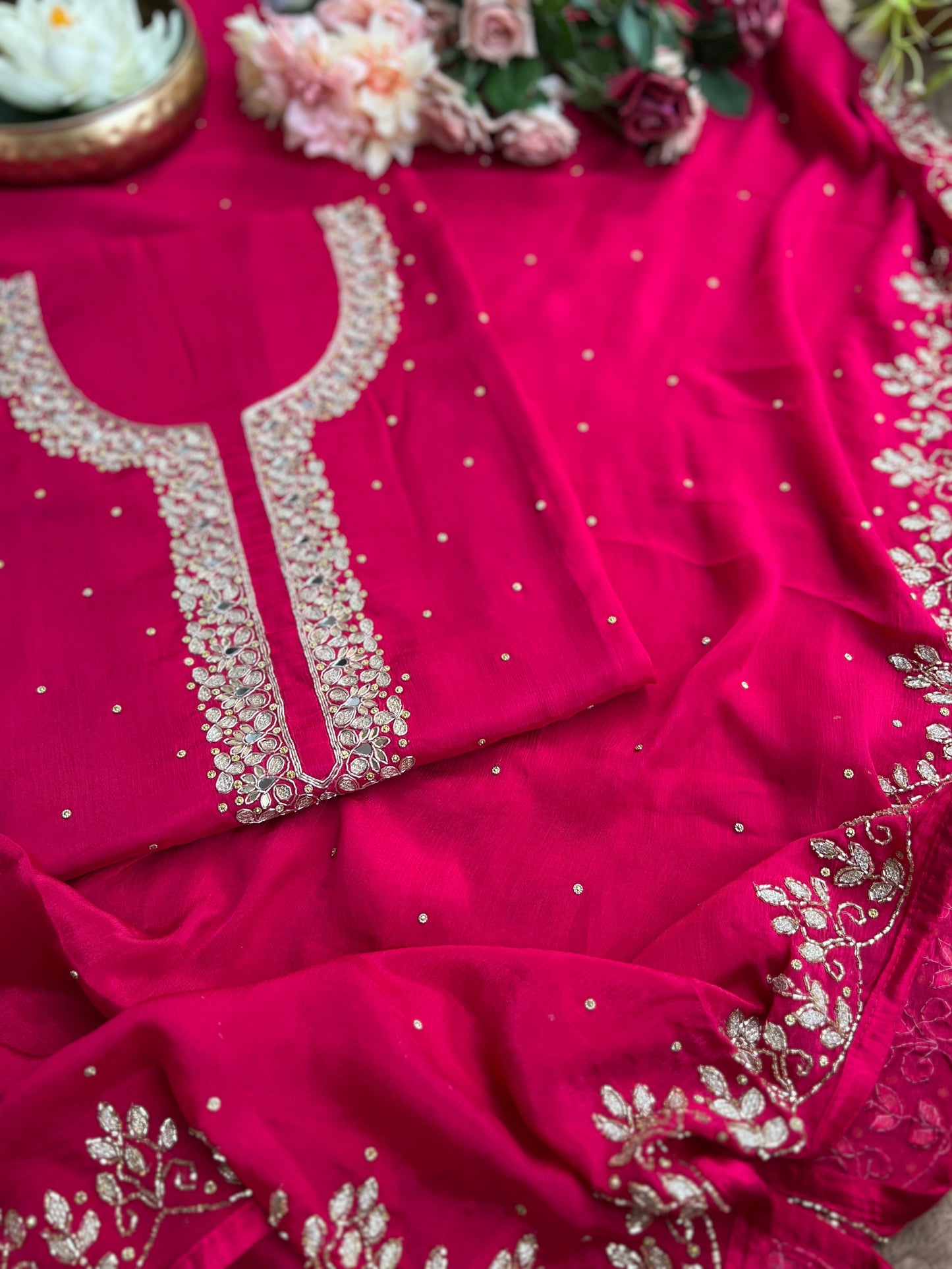 Fuchsia Chinnon Handwork