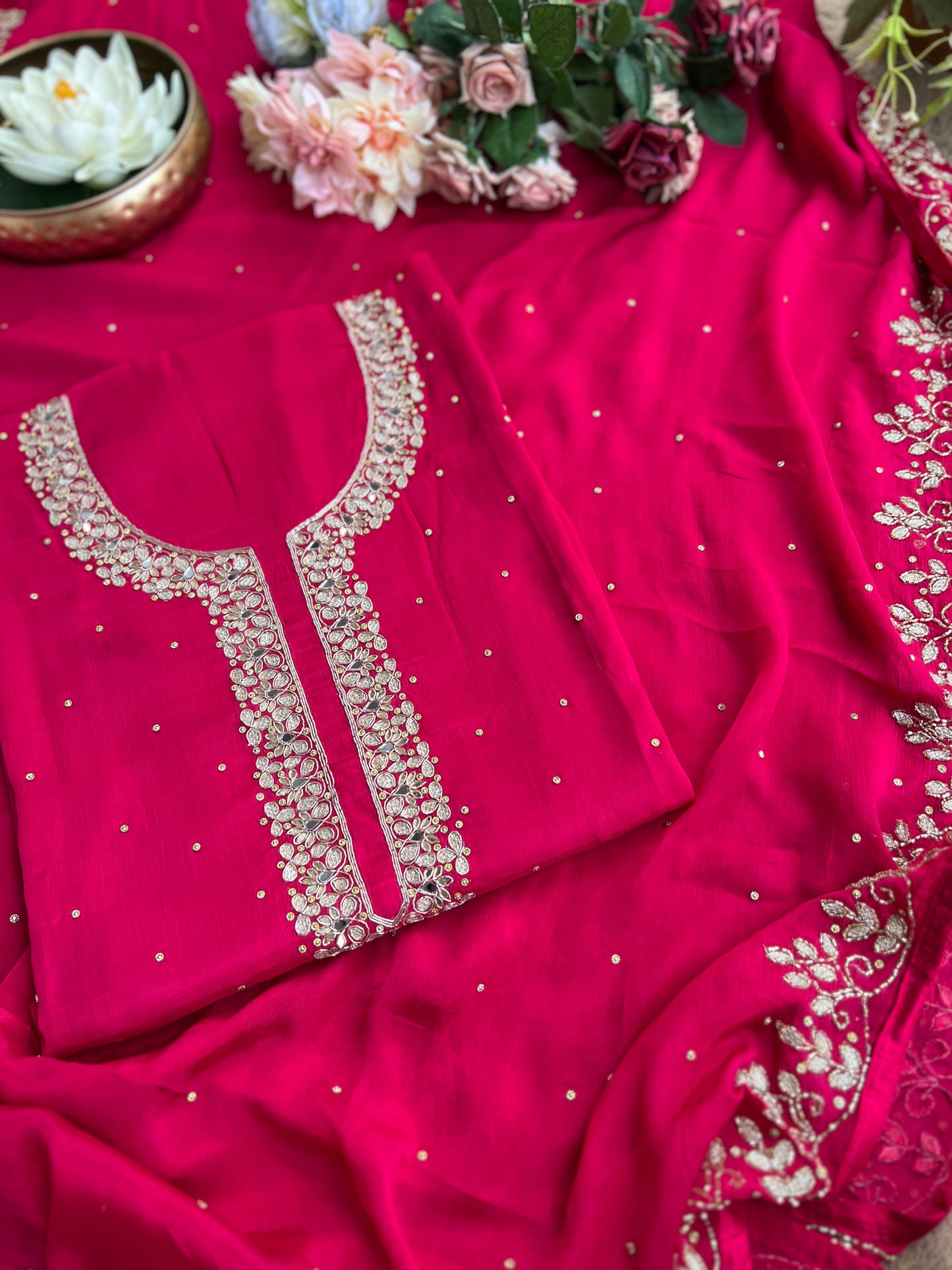 Fuchsia Chinnon Handwork