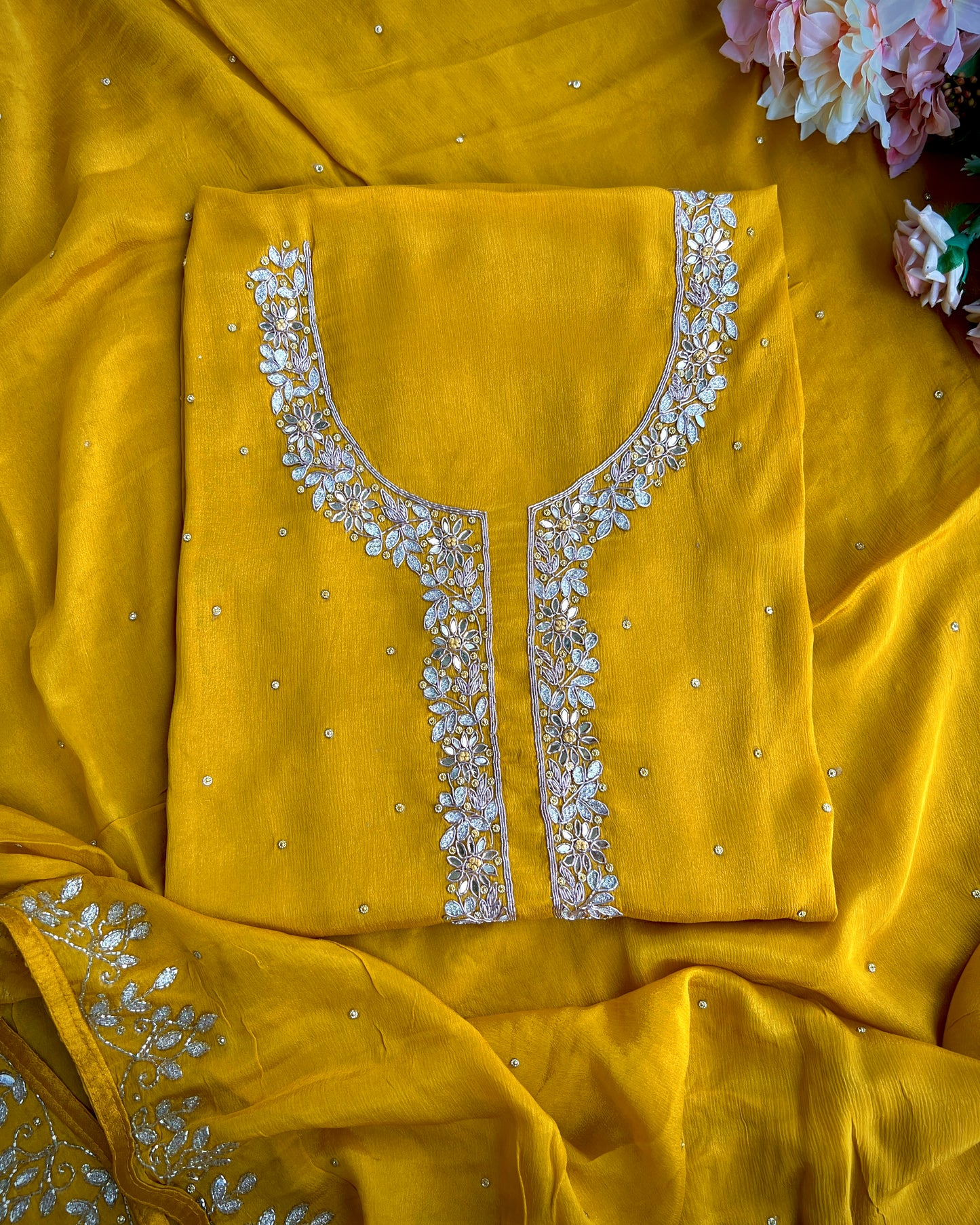 π Mustard Majesty β Chinnon Handcrafted Ensemble