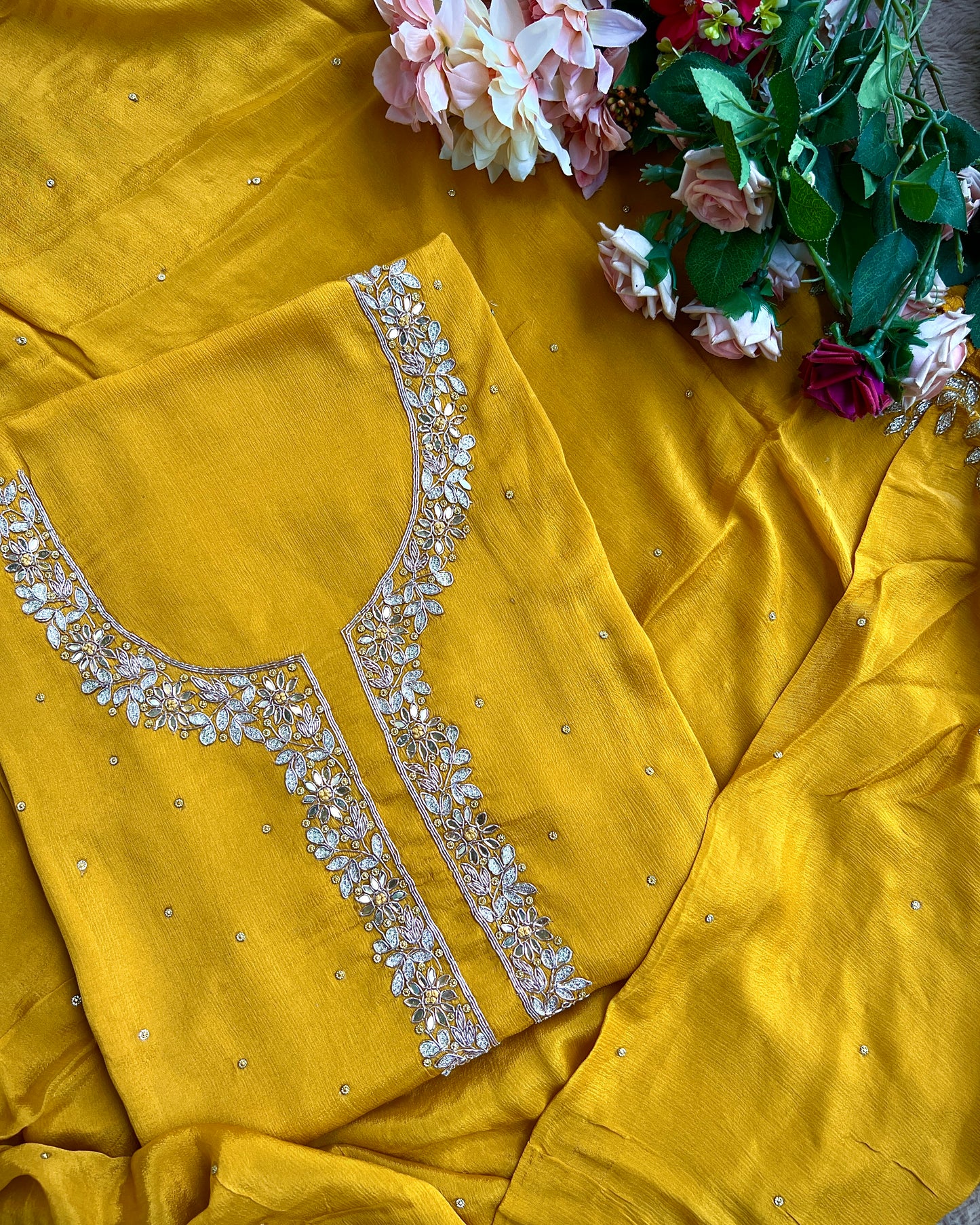 π Mustard Majesty β Chinnon Handcrafted Ensemble