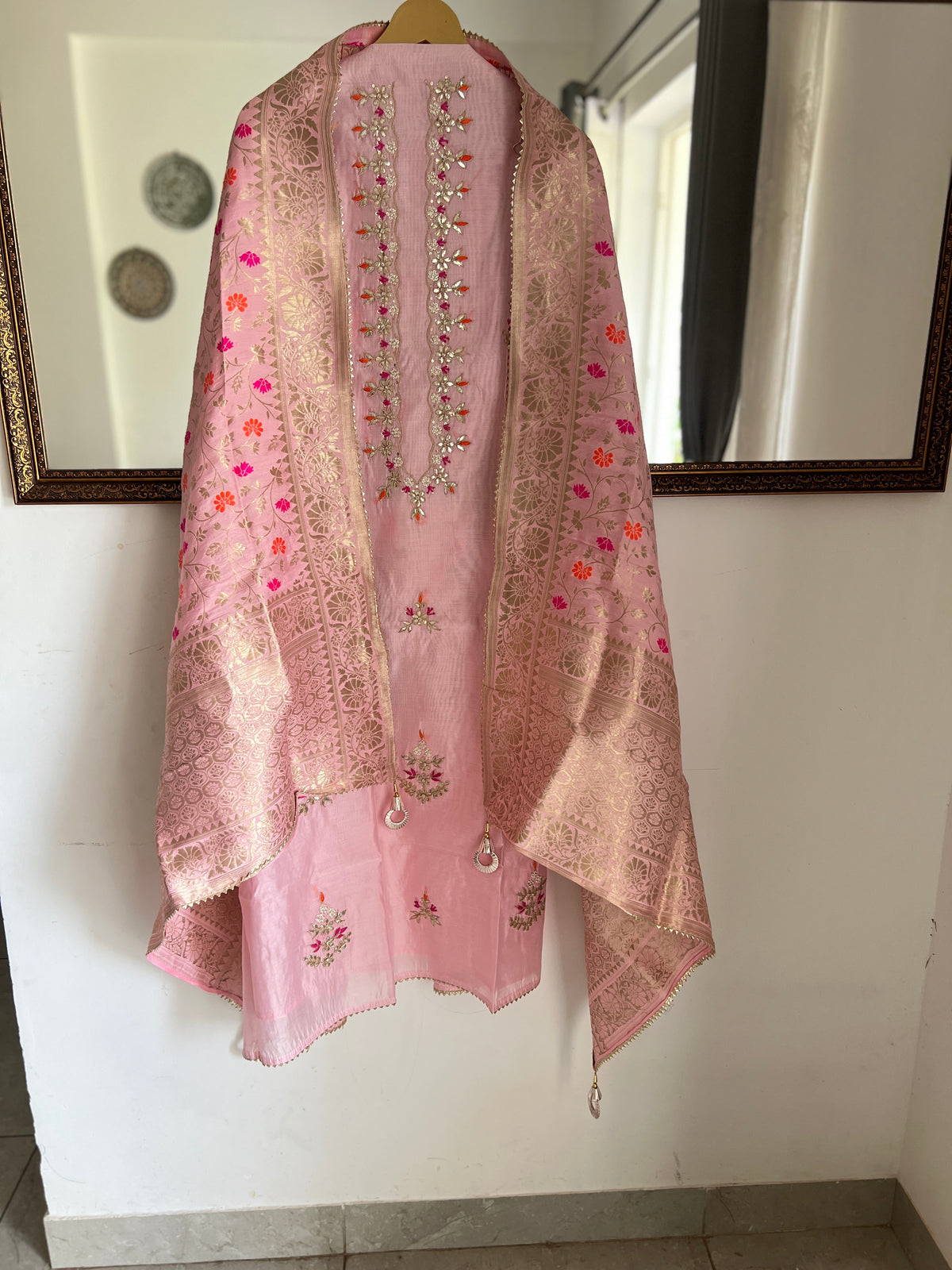 Royal Chanderi Silk with Intricate Hand Embroidery