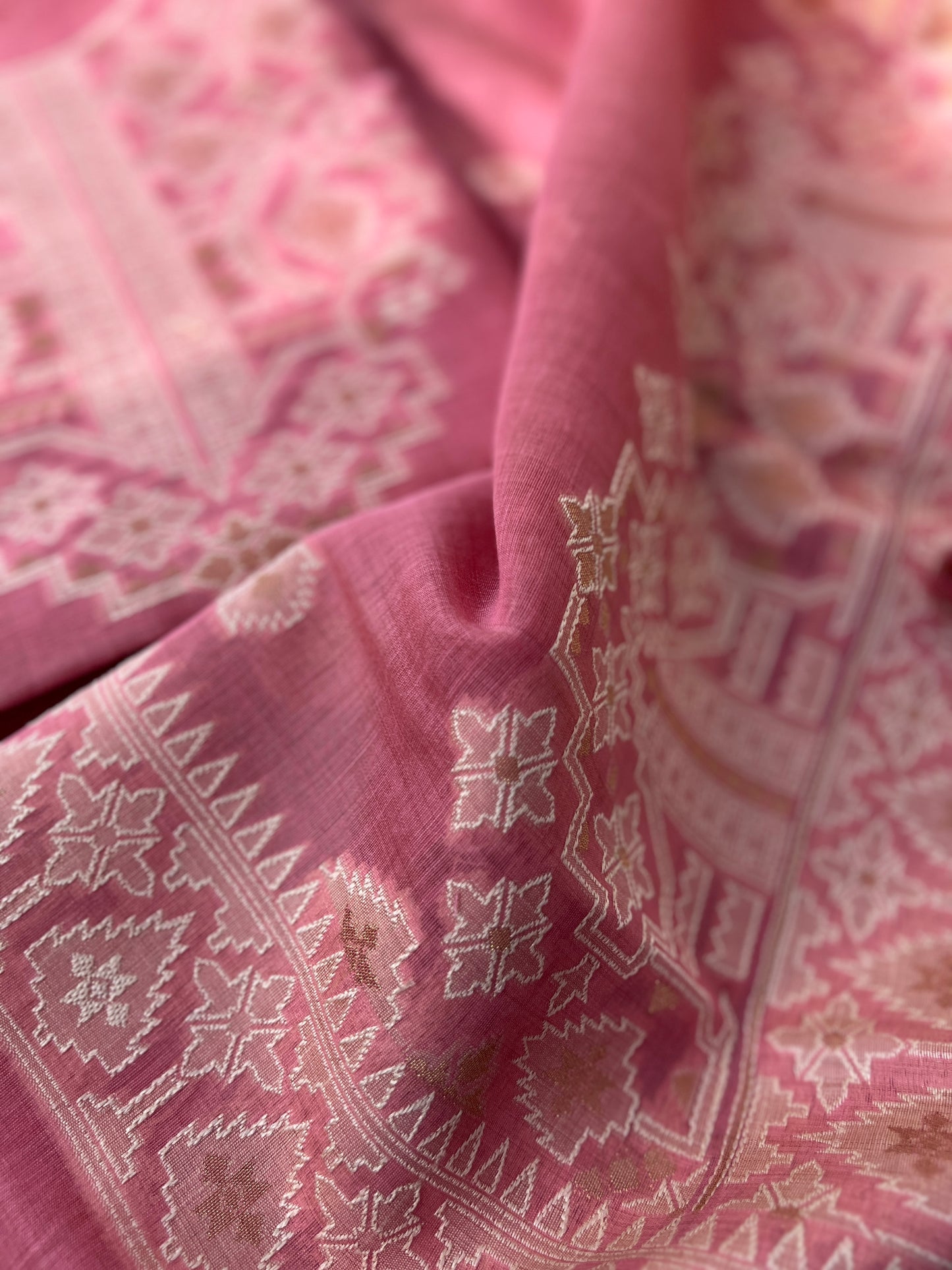 Woven Heritage – Soft Pink Jamdani Elegance