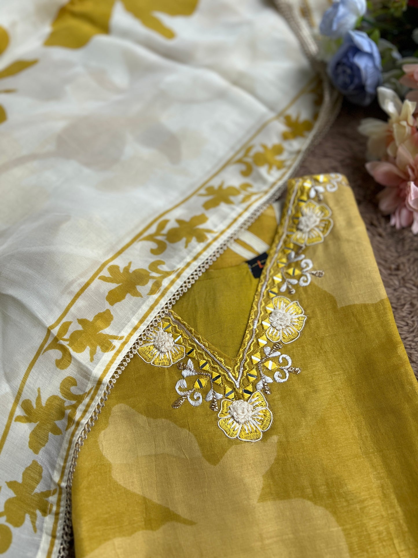 ✨Sunshine Bloom Shimmer Maslin Suit✨