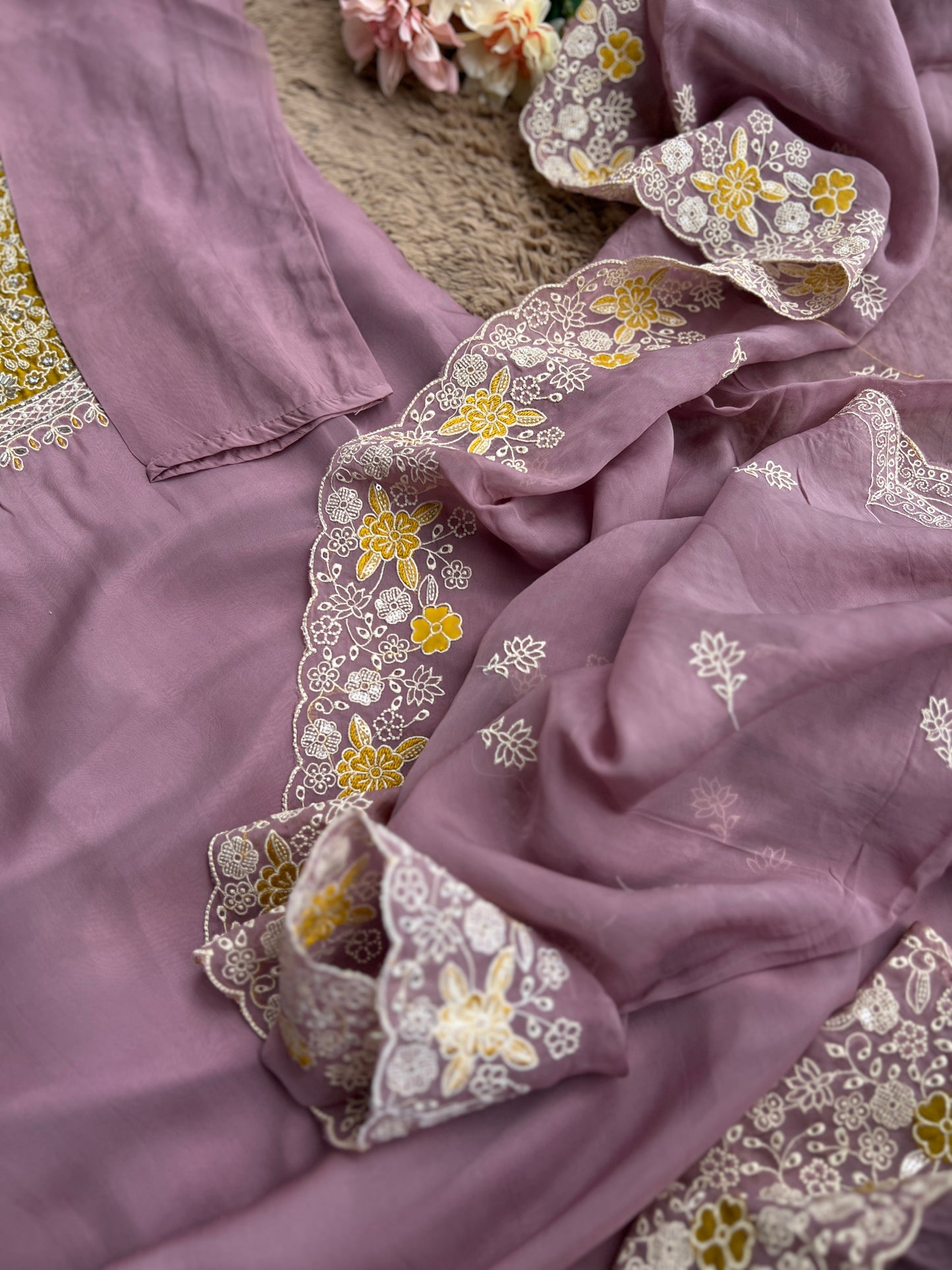 Lavender Luxury with Golden Touch