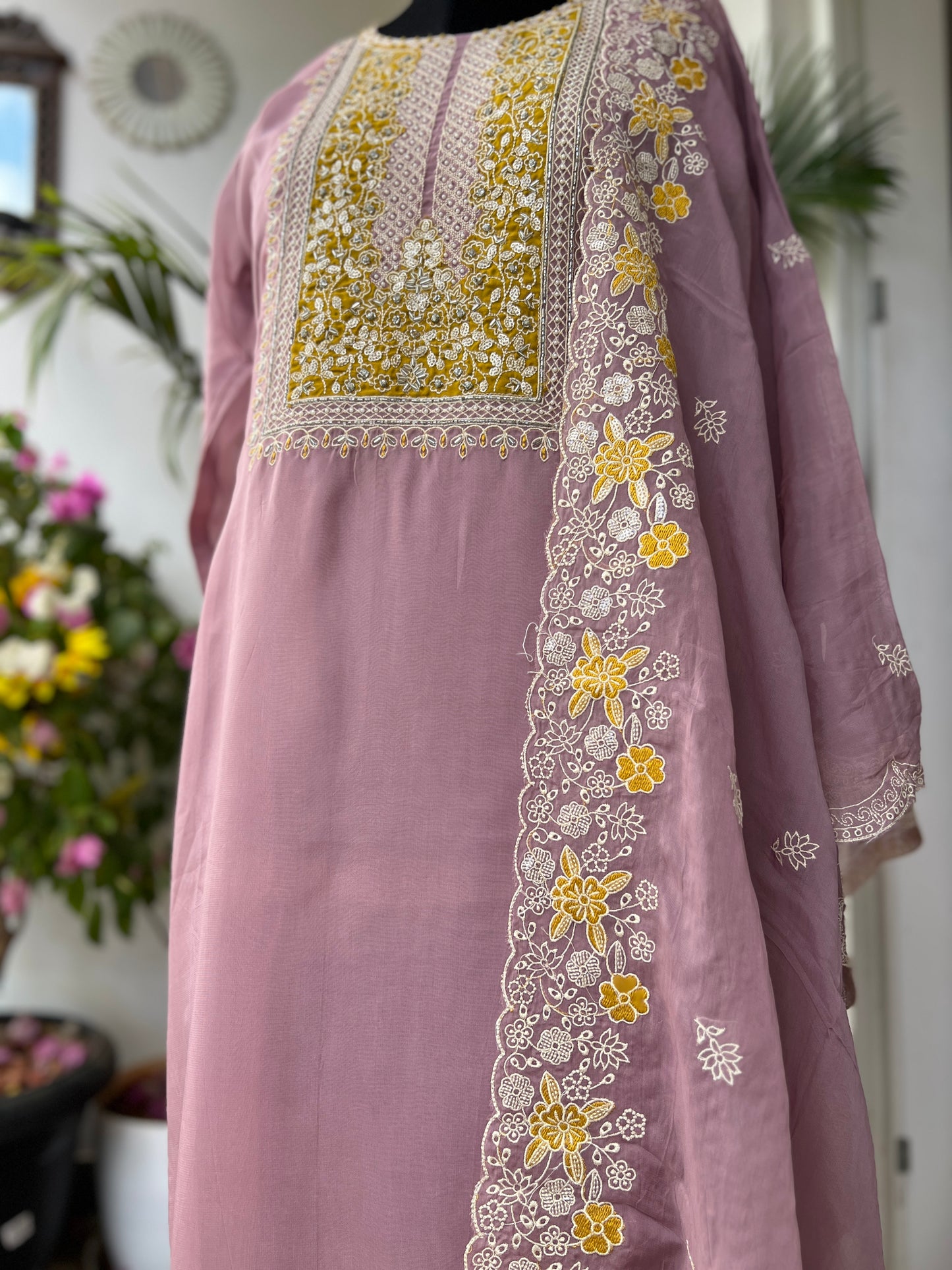 Lavender Luxury with Golden Touch