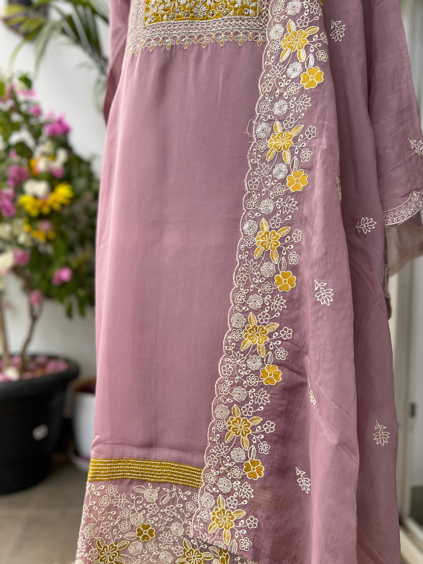 Lavender Luxury with Golden Touch