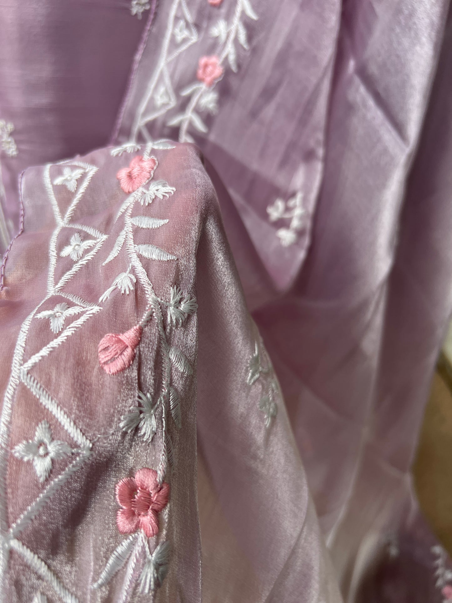 Lilac Blossom Shimmer Maslin Suit