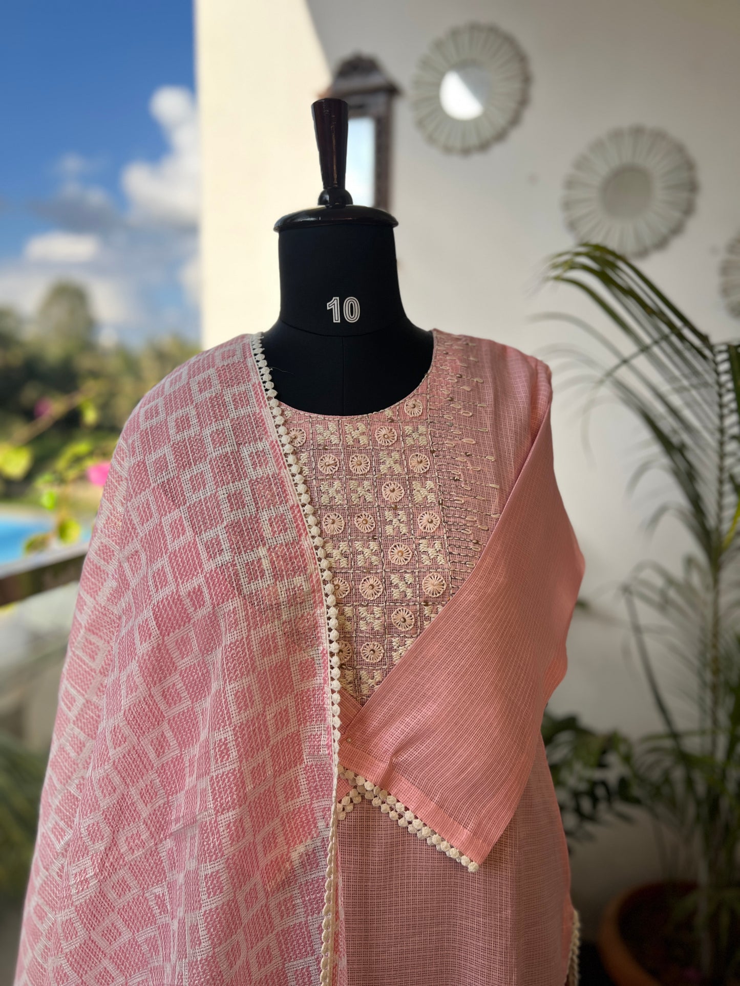Elegant Pink Kota Doriya Salwar Suit – Comfort with Grace
