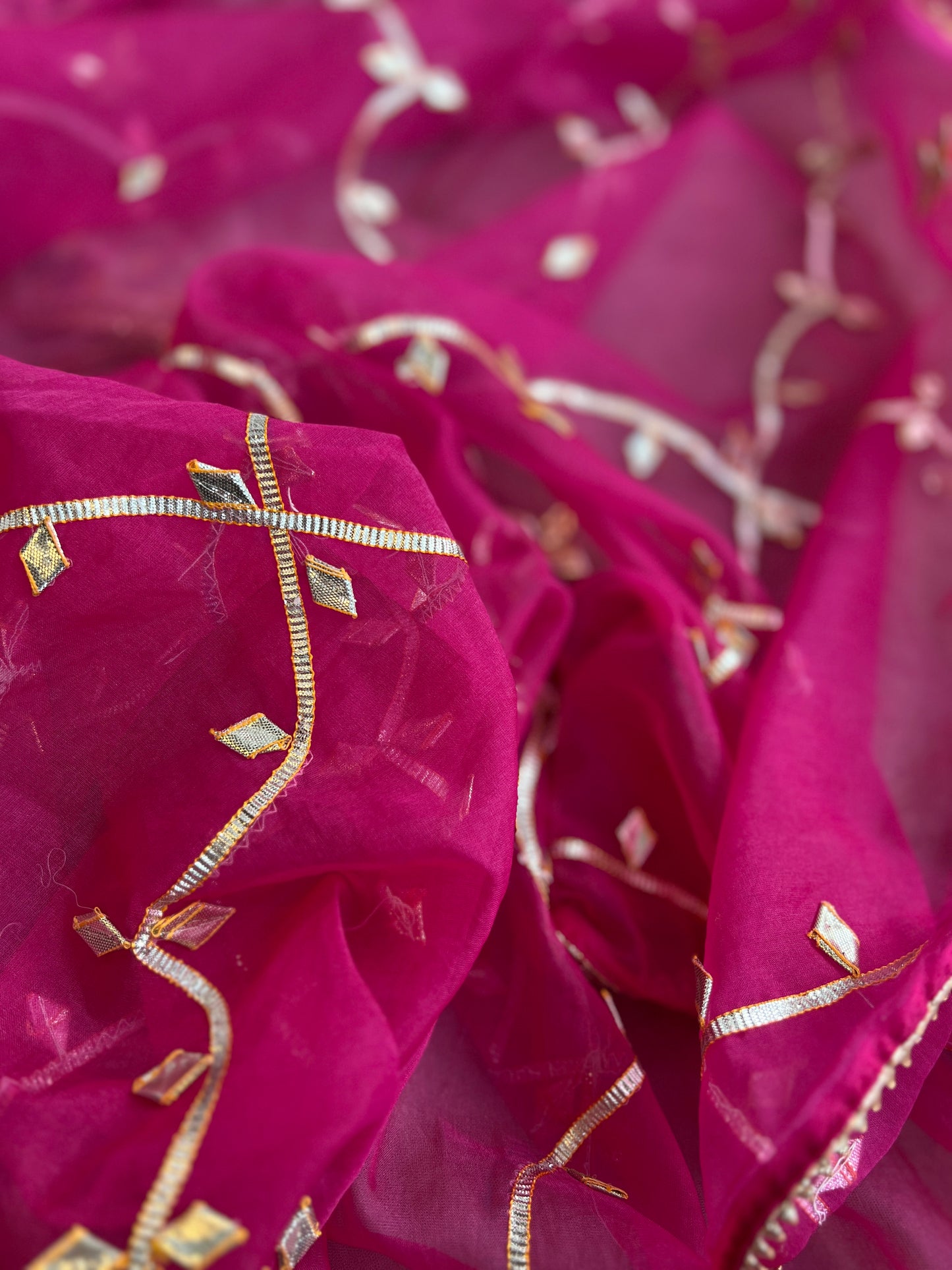 Royal Rani Pink Ensemble with Handwork & Gota Jaal Detailing