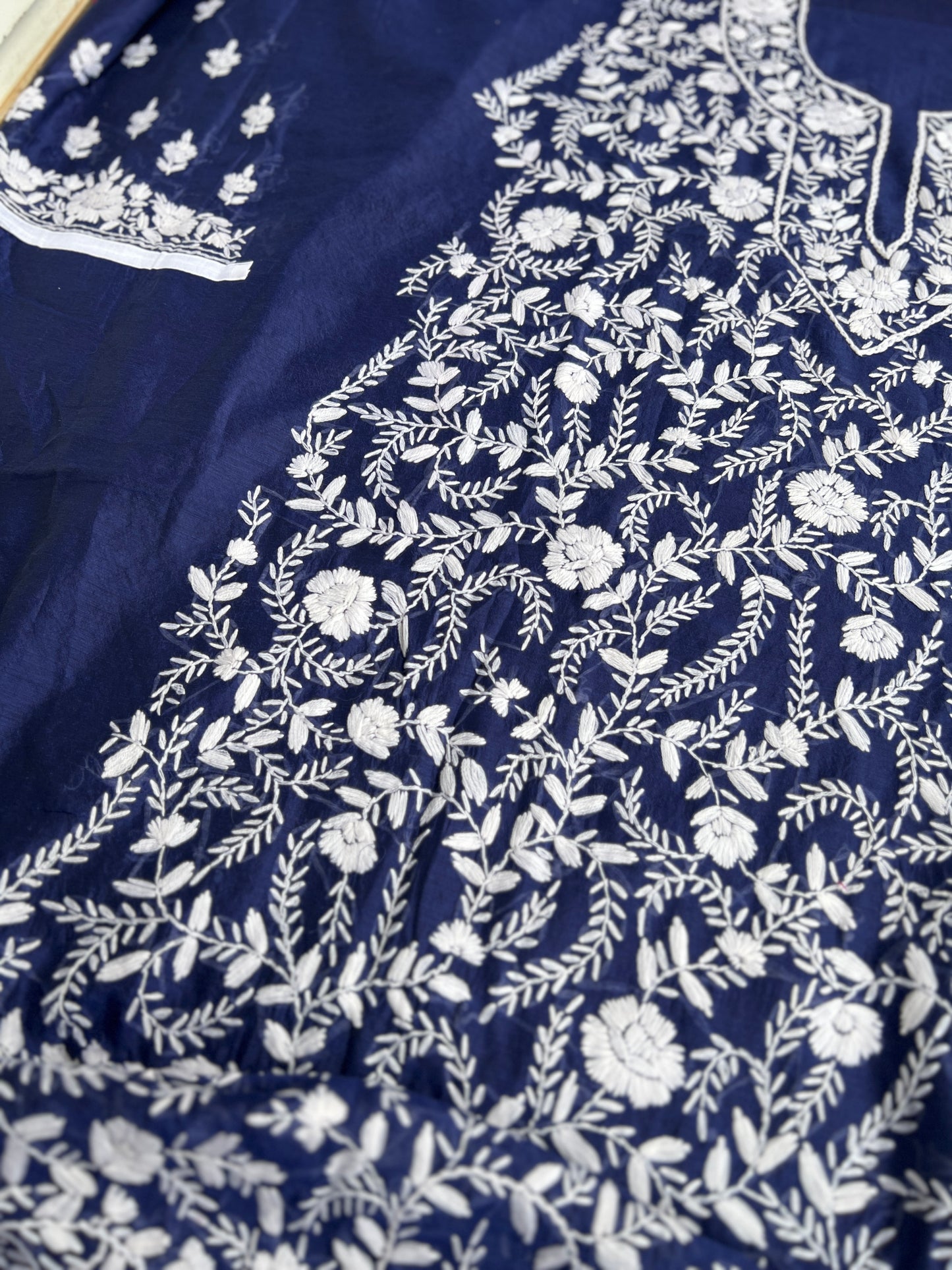 Royal Blue Phulkari Ensemble