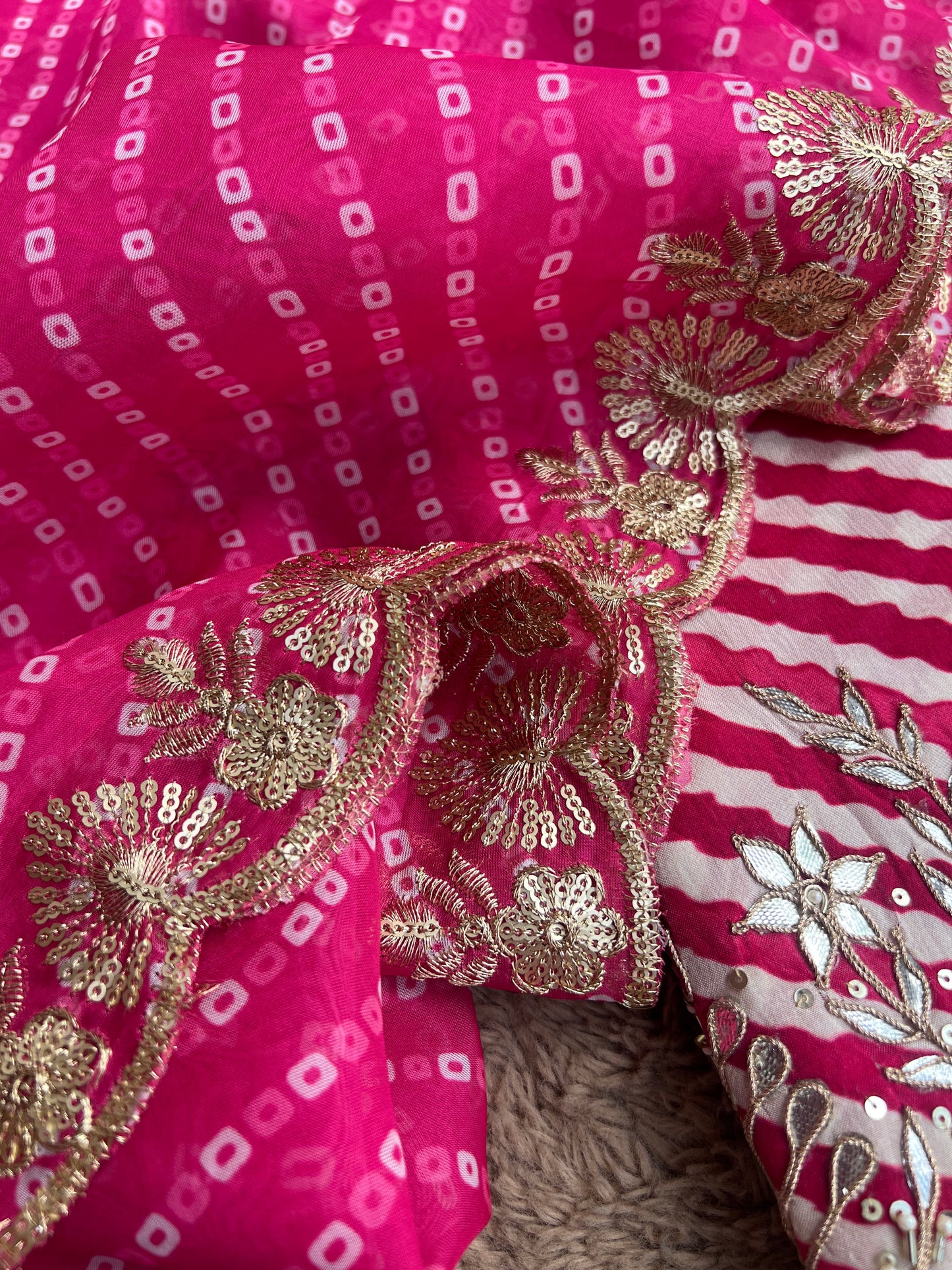 Rani Charm Laheriya Daman Work