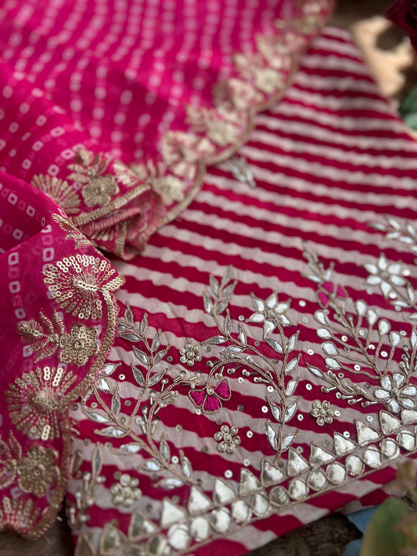 Rani Charm Laheriya Daman Work