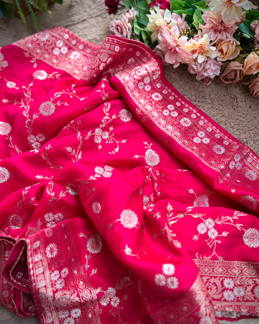 3. Elegant Pastel V-Neck Suit with Intricate Mirror Embellishment