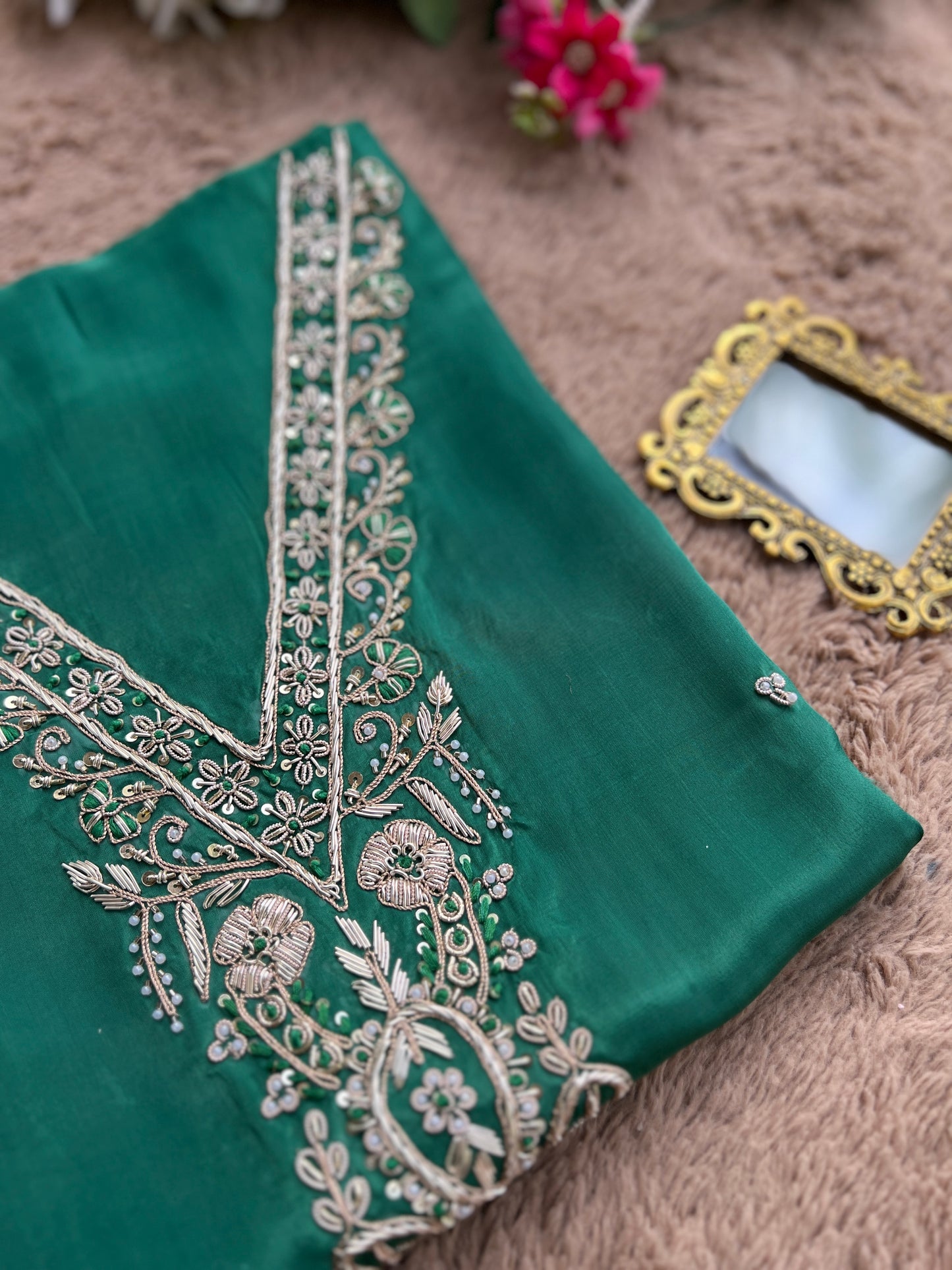 Emerald Grace V Neck