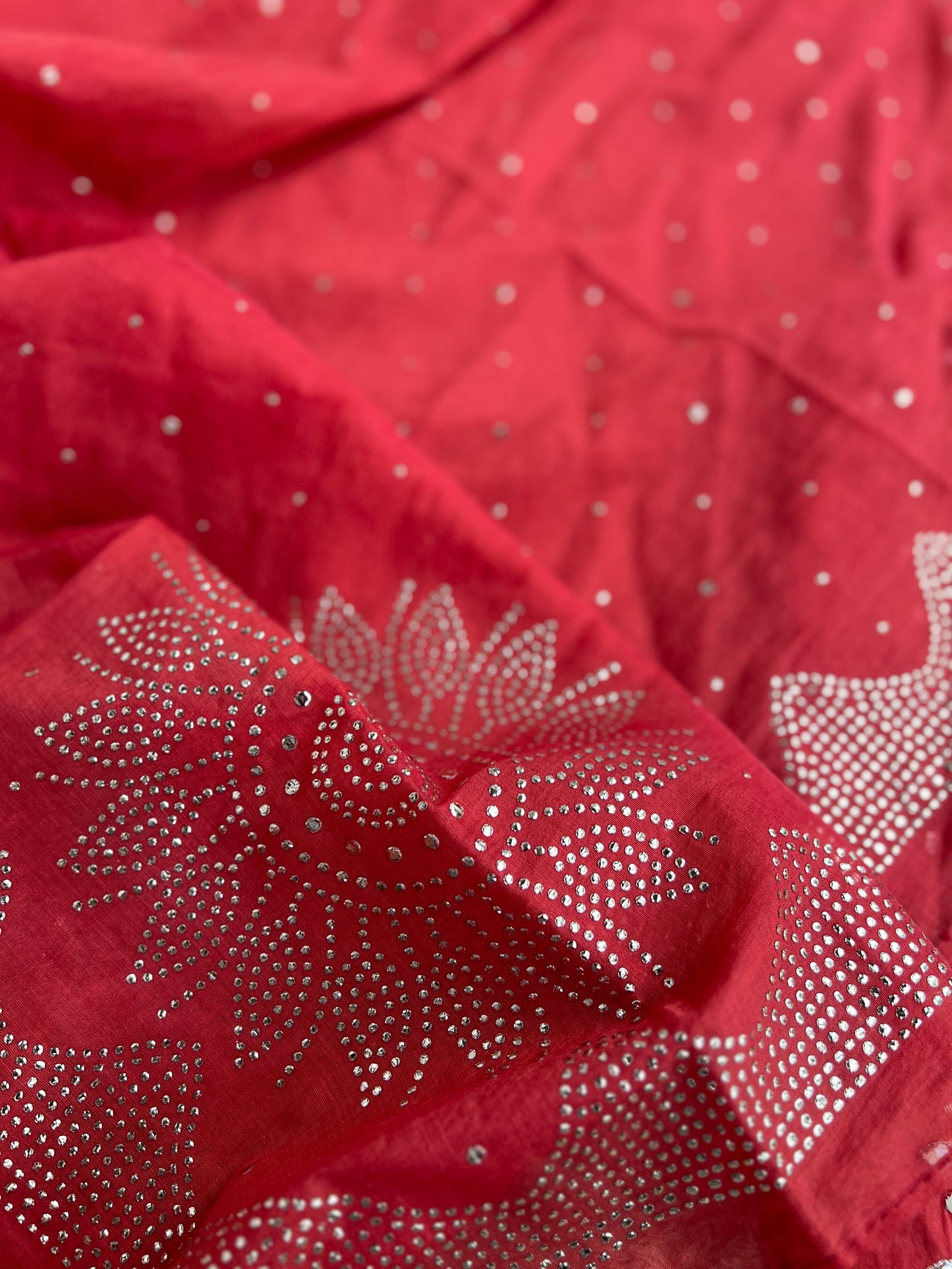 Mirror Embroidered Mal Chanderi with Mukesh Elegance