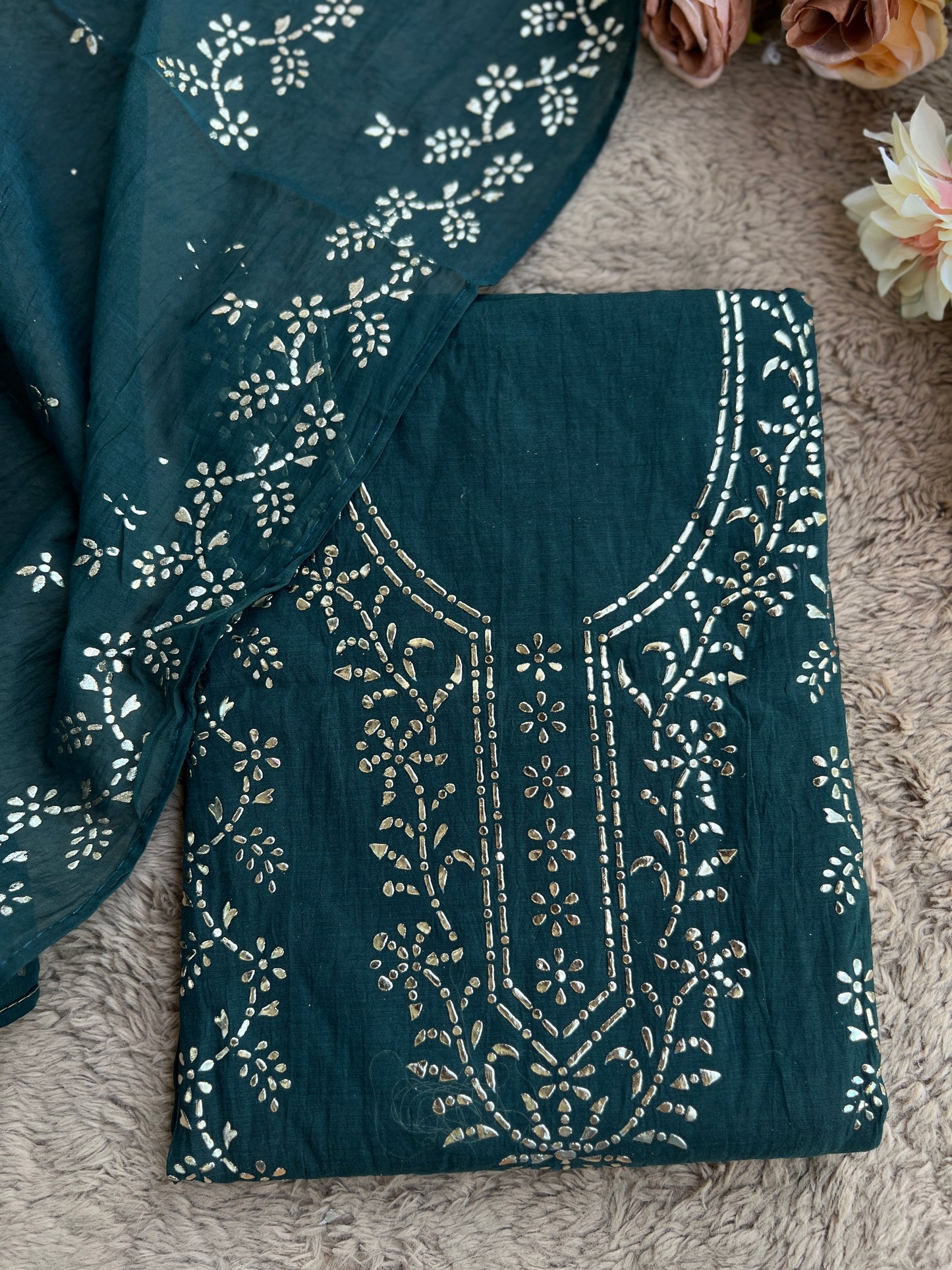 Graceful Mal Chanderi with Timeless Mukesh Embroidery