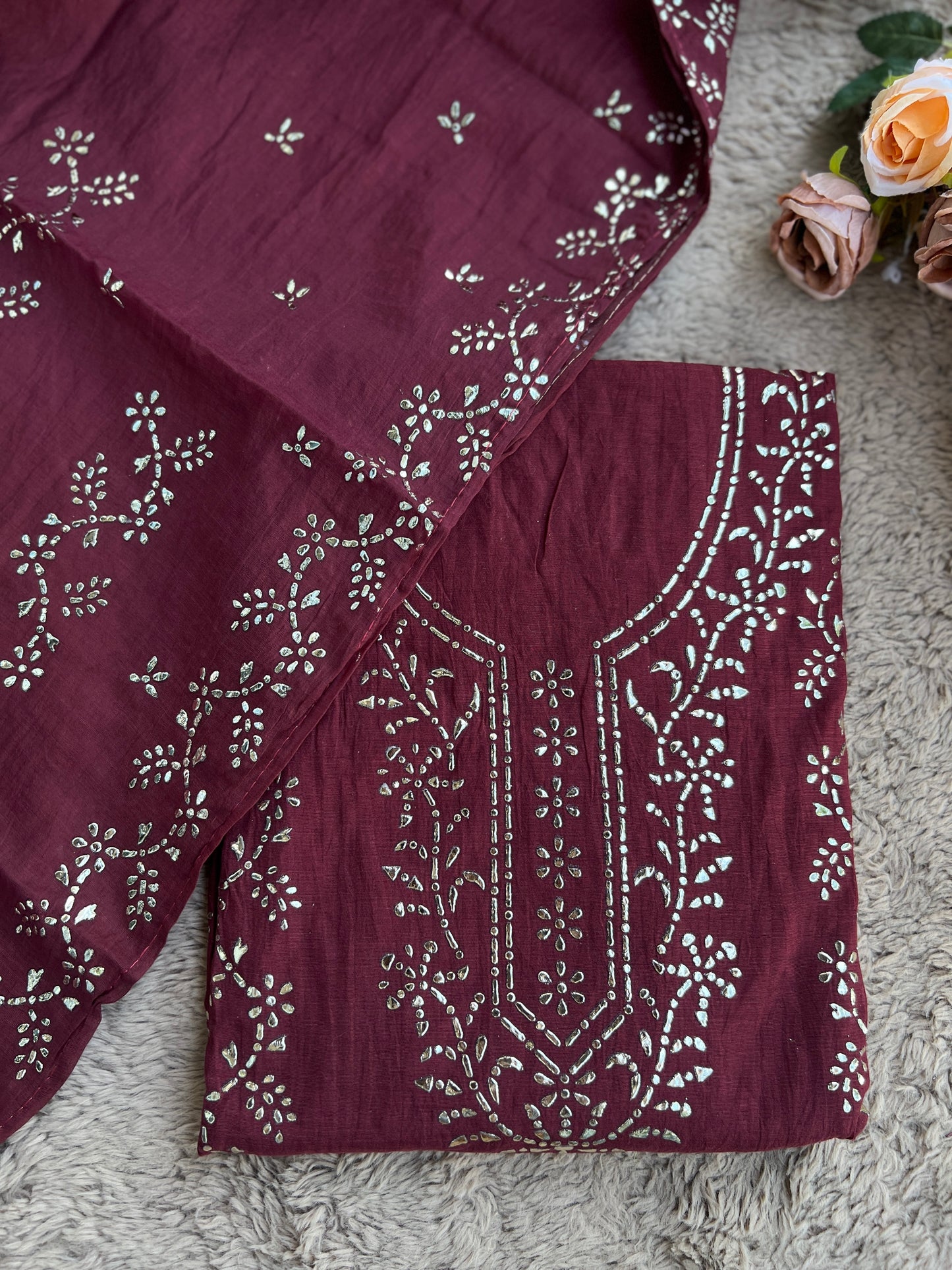 Graceful Mal Chanderi with Timeless Mukesh Embroidery