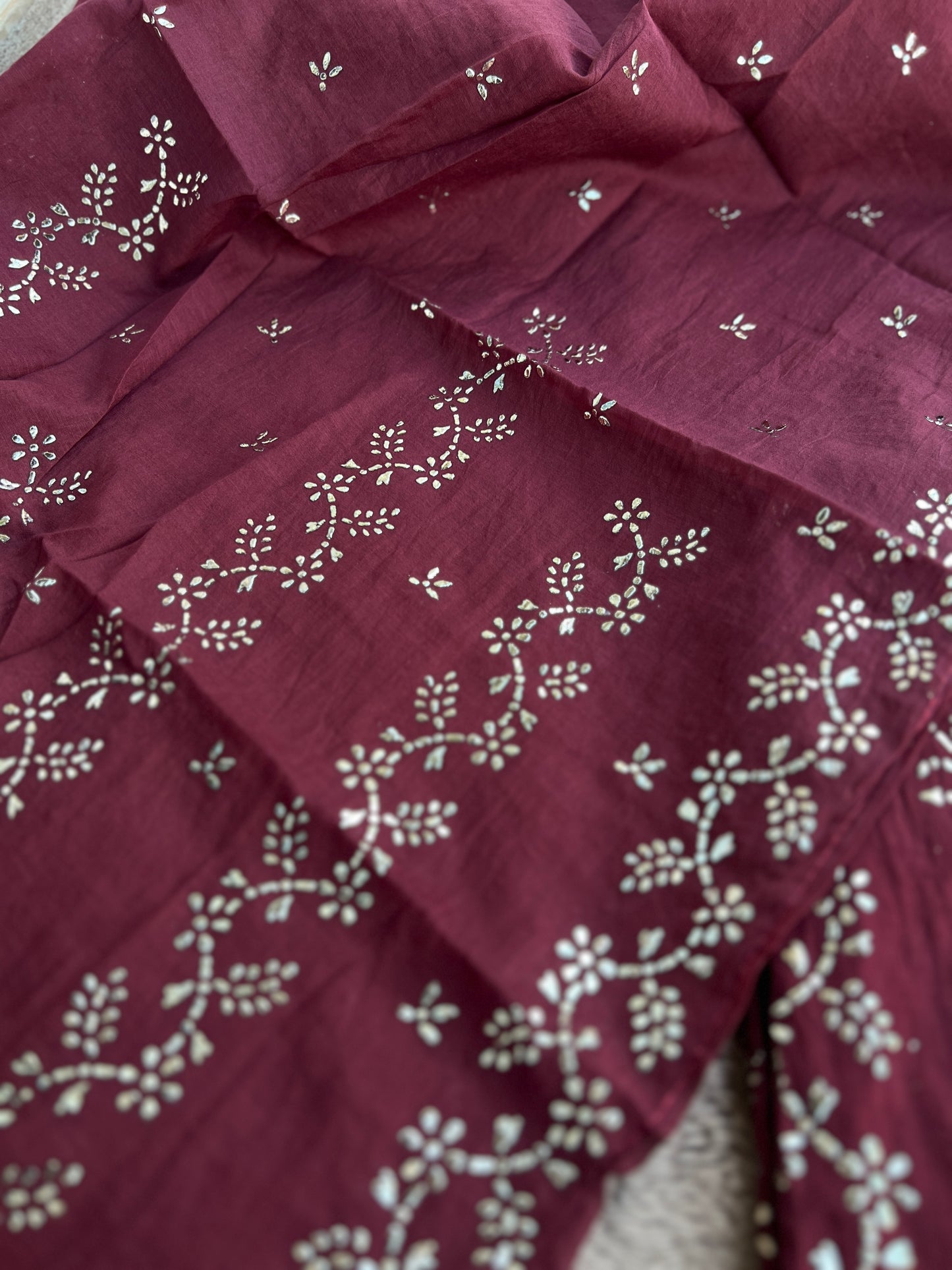 Graceful Mal Chanderi with Timeless Mukesh Embroidery