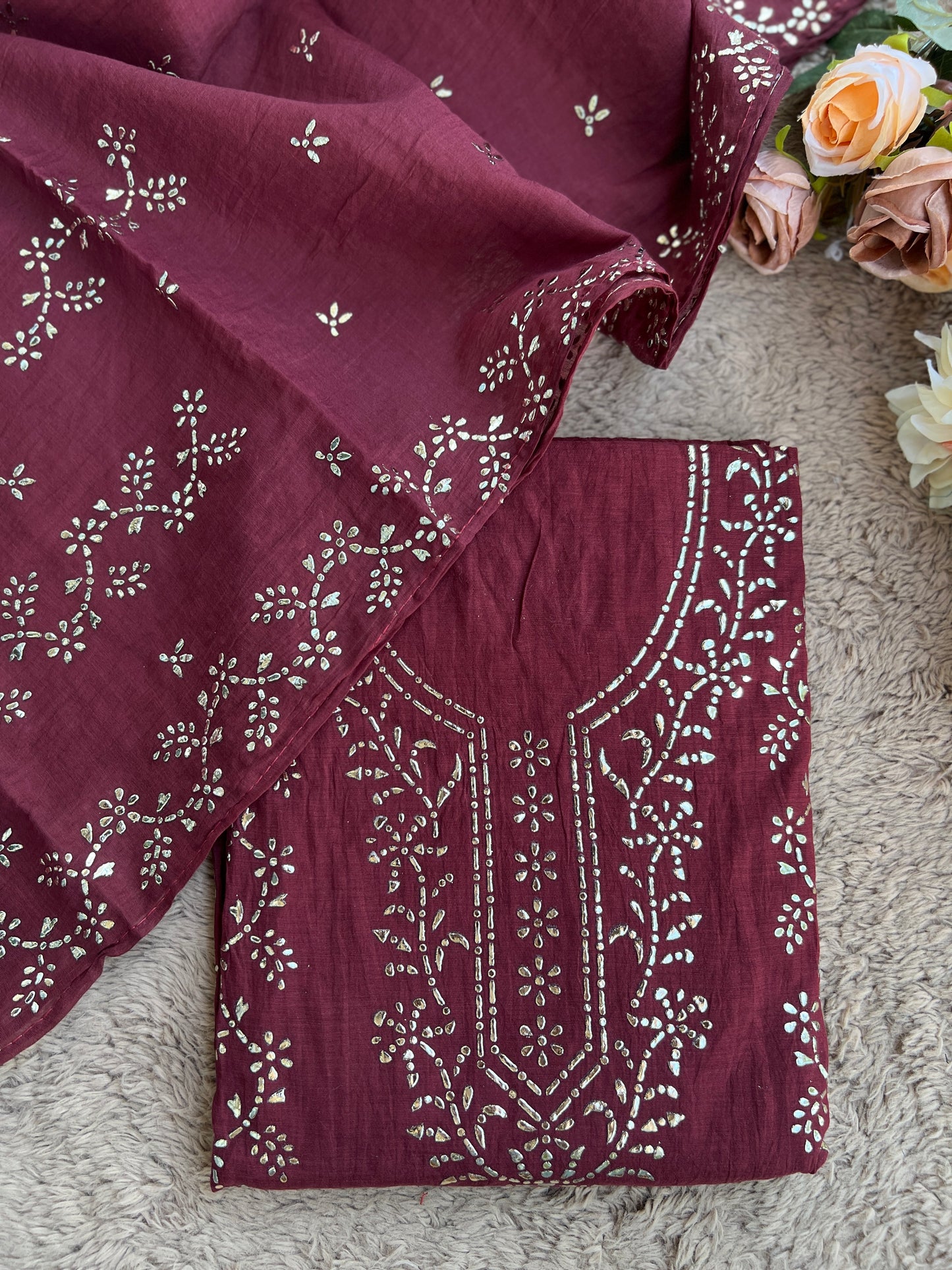 Graceful Mal Chanderi with Timeless Mukesh Embroidery