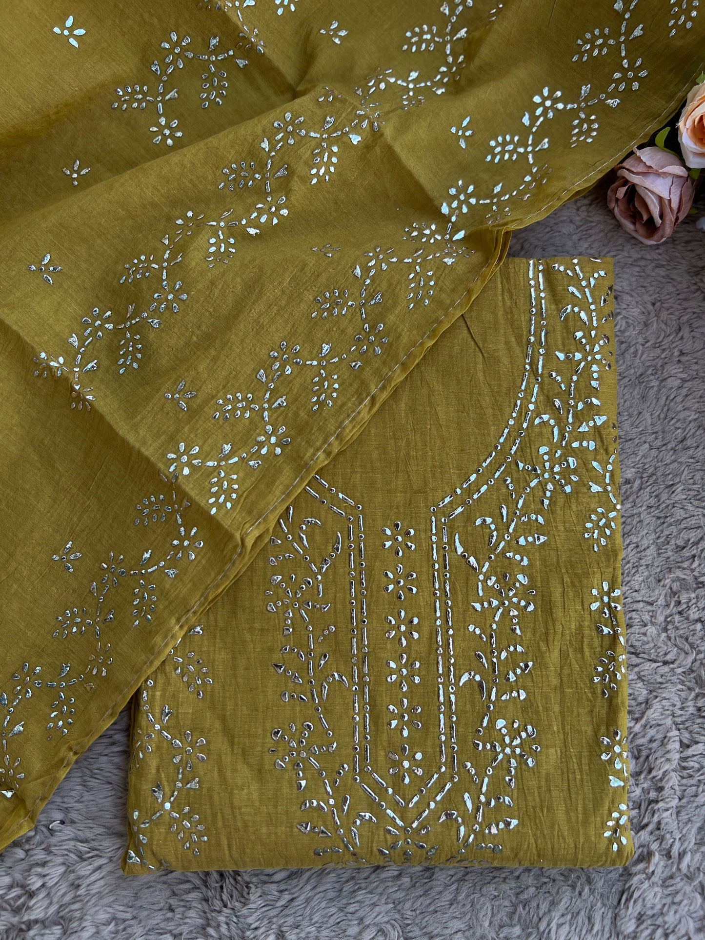 Graceful Mal Chanderi with Timeless Mukesh Embroidery
