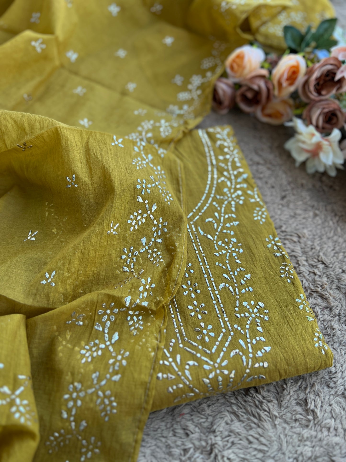 Graceful Mal Chanderi with Timeless Mukesh Embroidery
