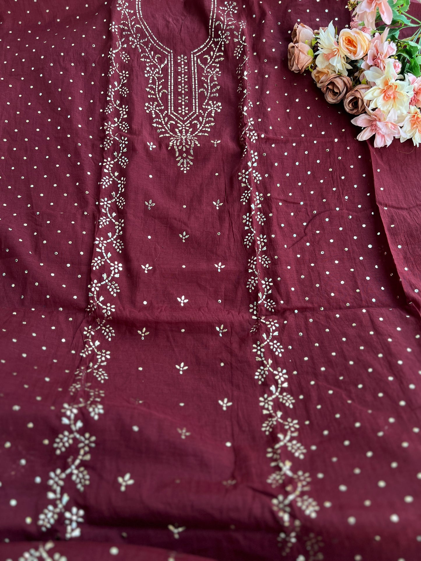 Graceful Mal Chanderi with Timeless Mukesh Embroidery