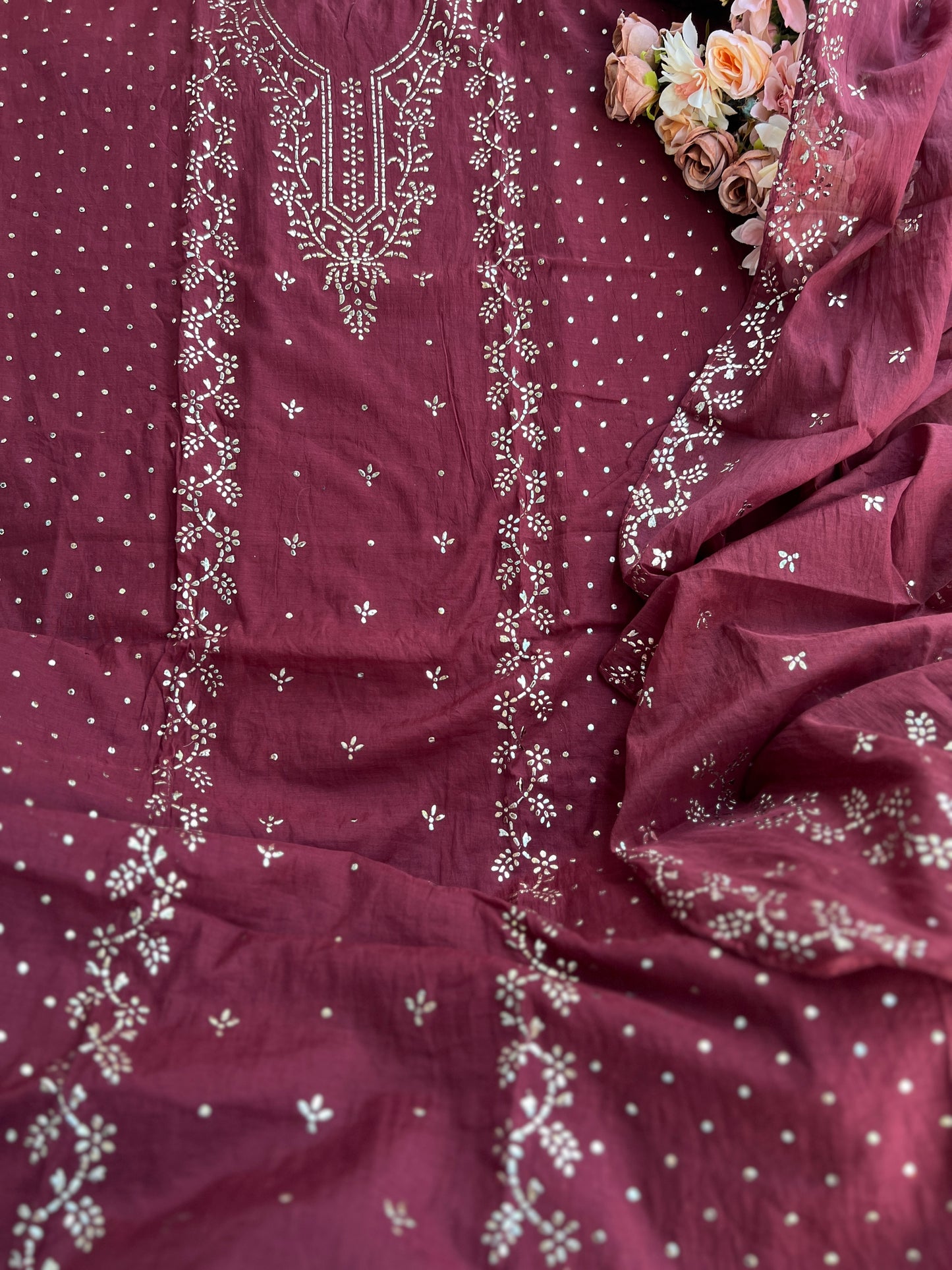 Graceful Mal Chanderi with Timeless Mukesh Embroidery
