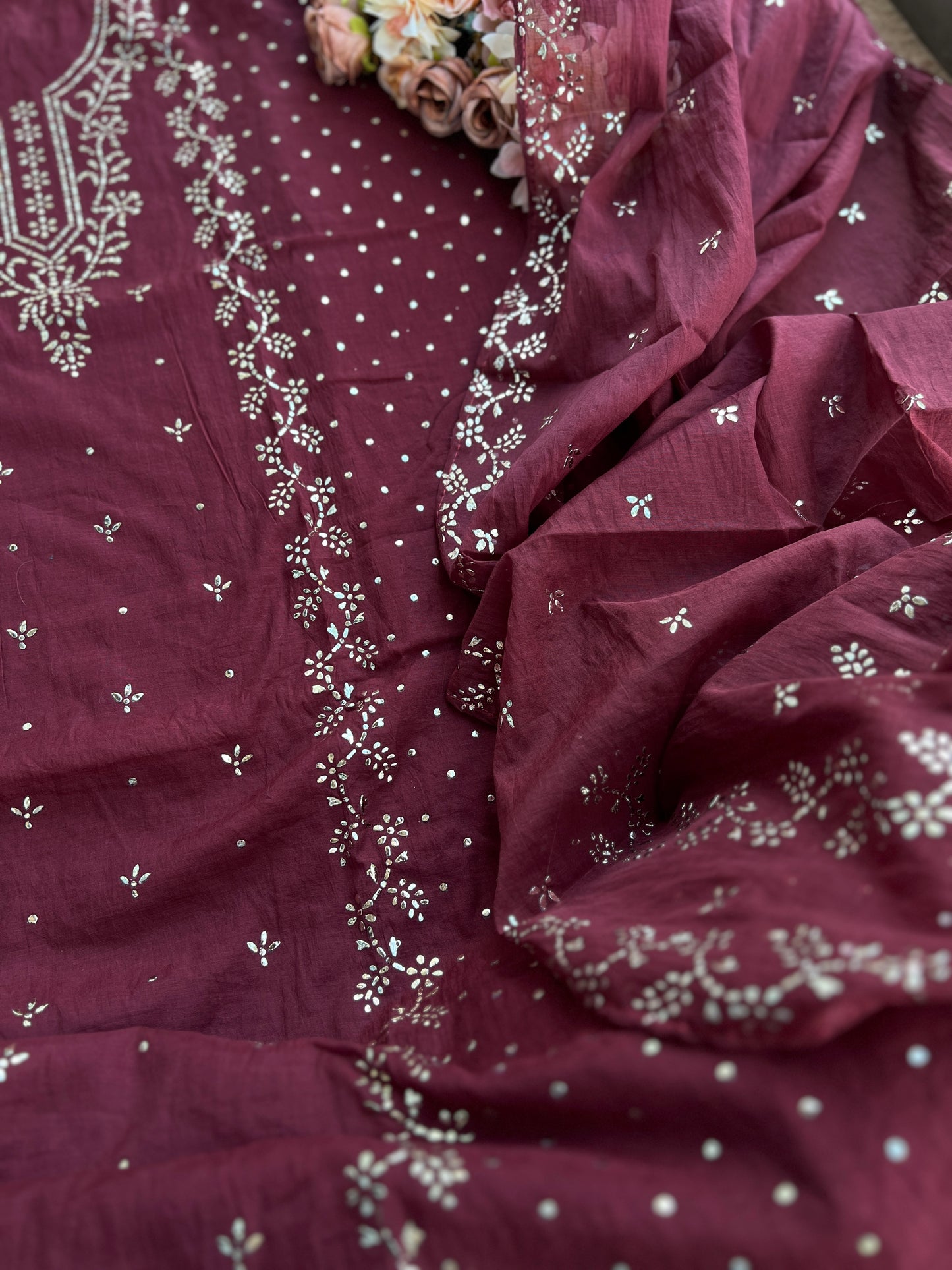Graceful Mal Chanderi with Timeless Mukesh Embroidery