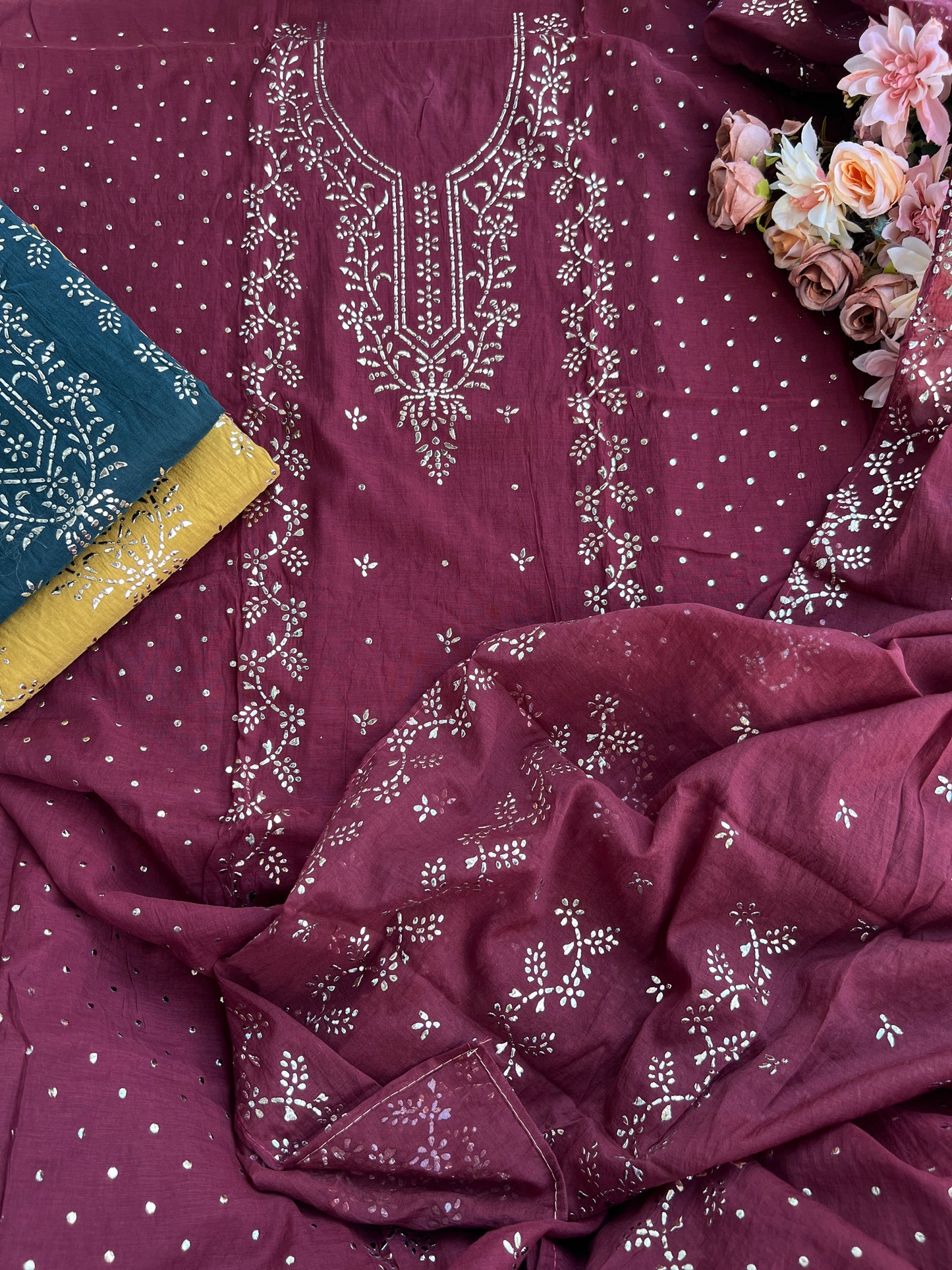 Graceful Mal Chanderi with Timeless Mukesh Embroidery