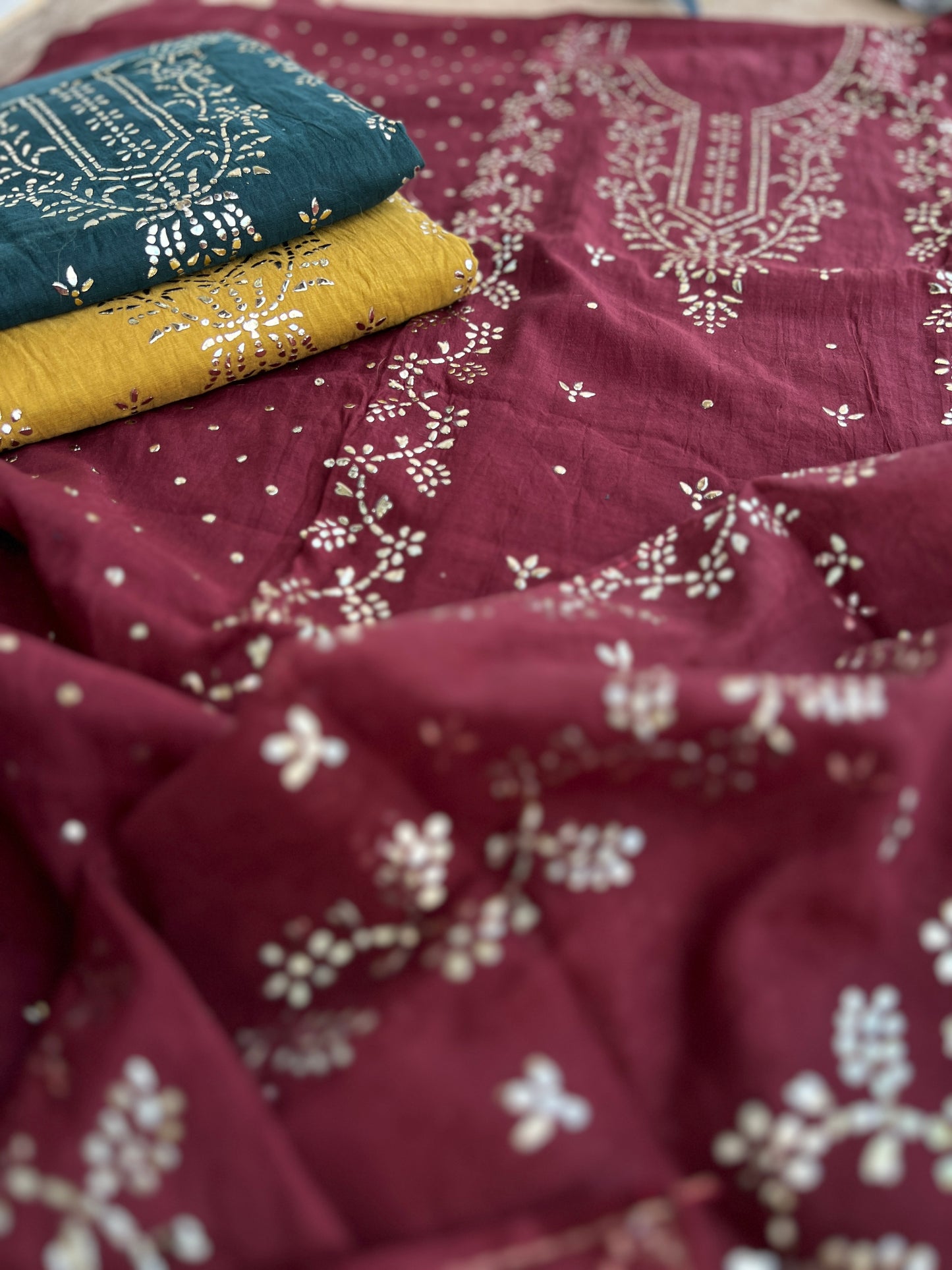 Graceful Mal Chanderi with Timeless Mukesh Embroidery