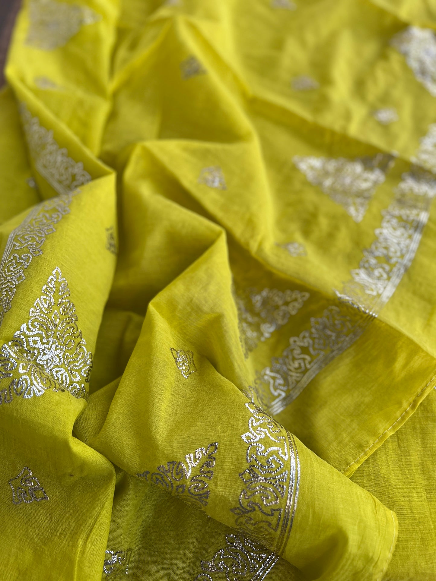 Vibrant Mal Chanderi Suits with Elegant Pitta Work Detailing