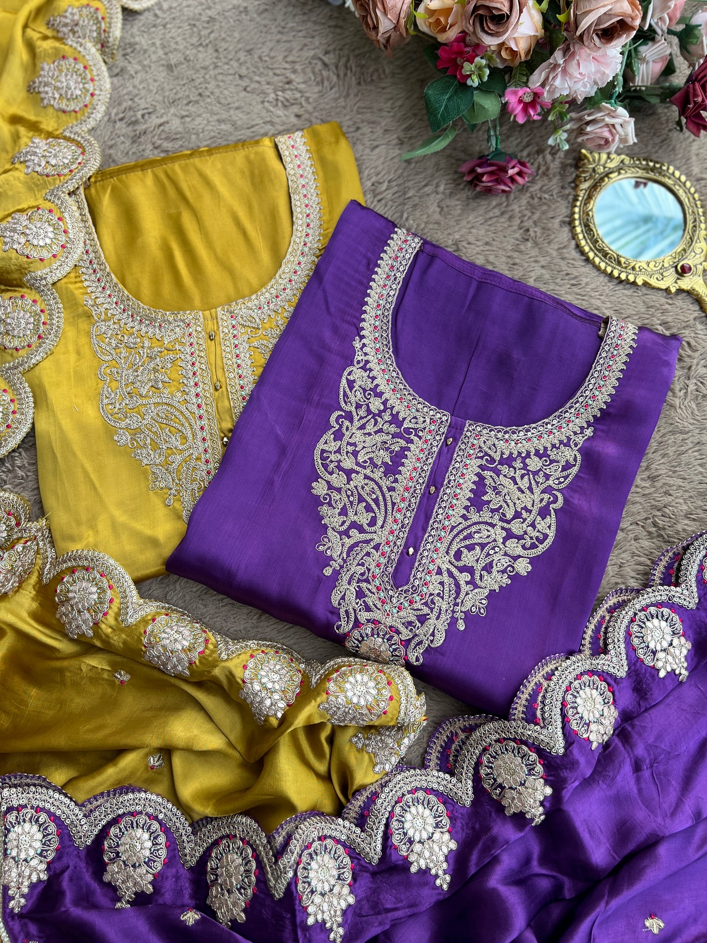 Finest Crepe Elegance with Intricate Embroidery β¨