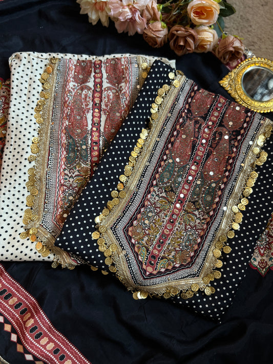 Royal Polka Edit with Mirror Spark & Coin Charm