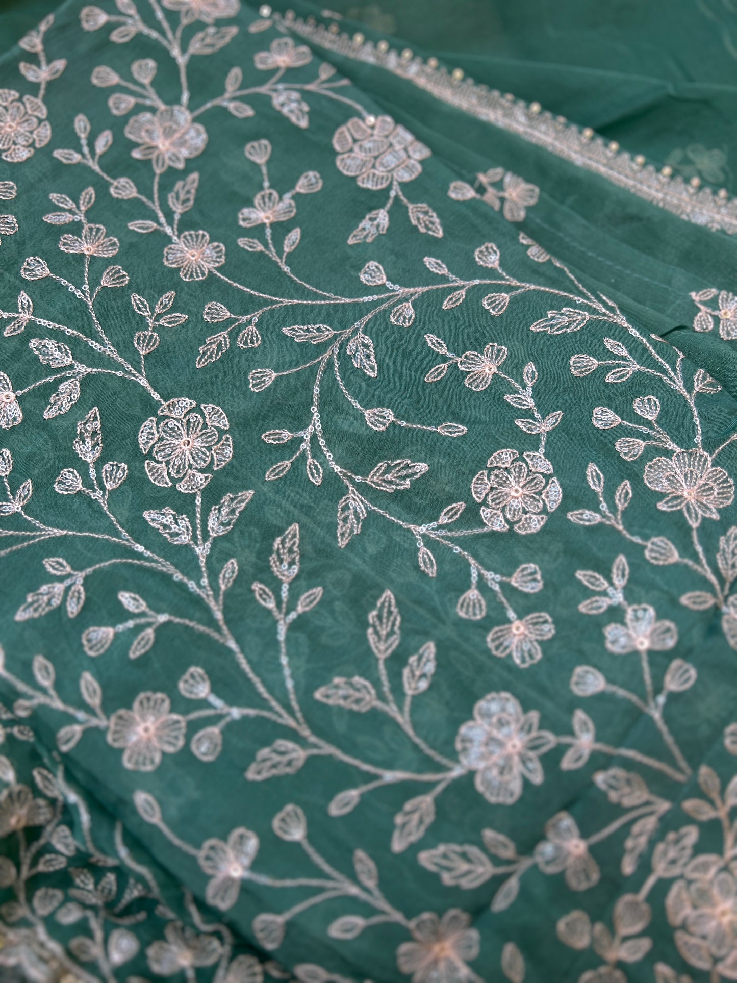 Exquisite Pure Chiffon Chikankari Work Salwar Suit