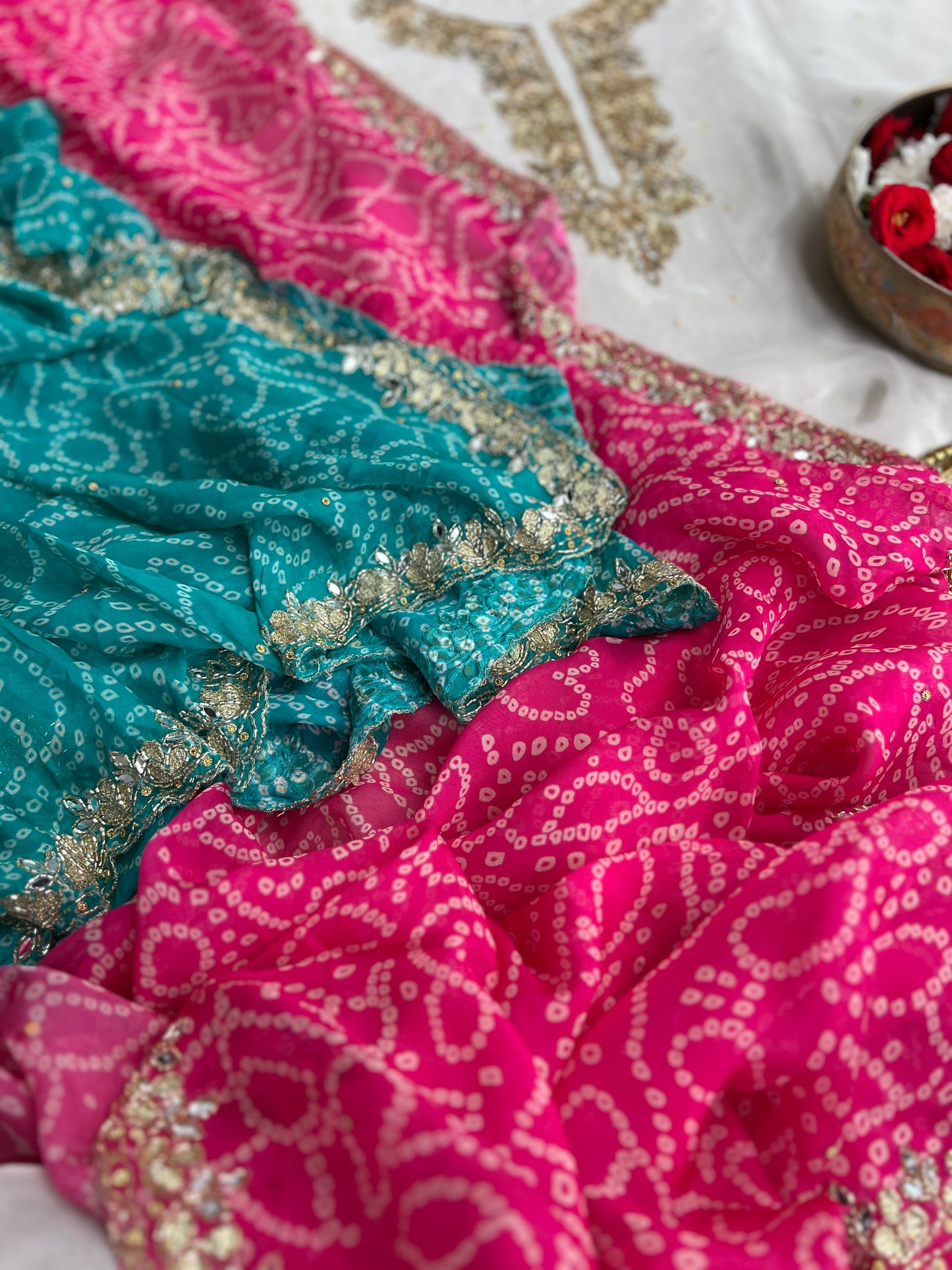 Elegance in Russian Silk with Handcrafted Detailing ✨