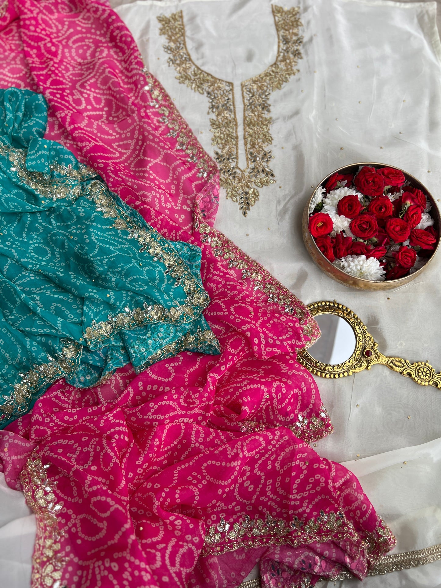 Elegance in Russian Silk with Handcrafted Detailing ✨
