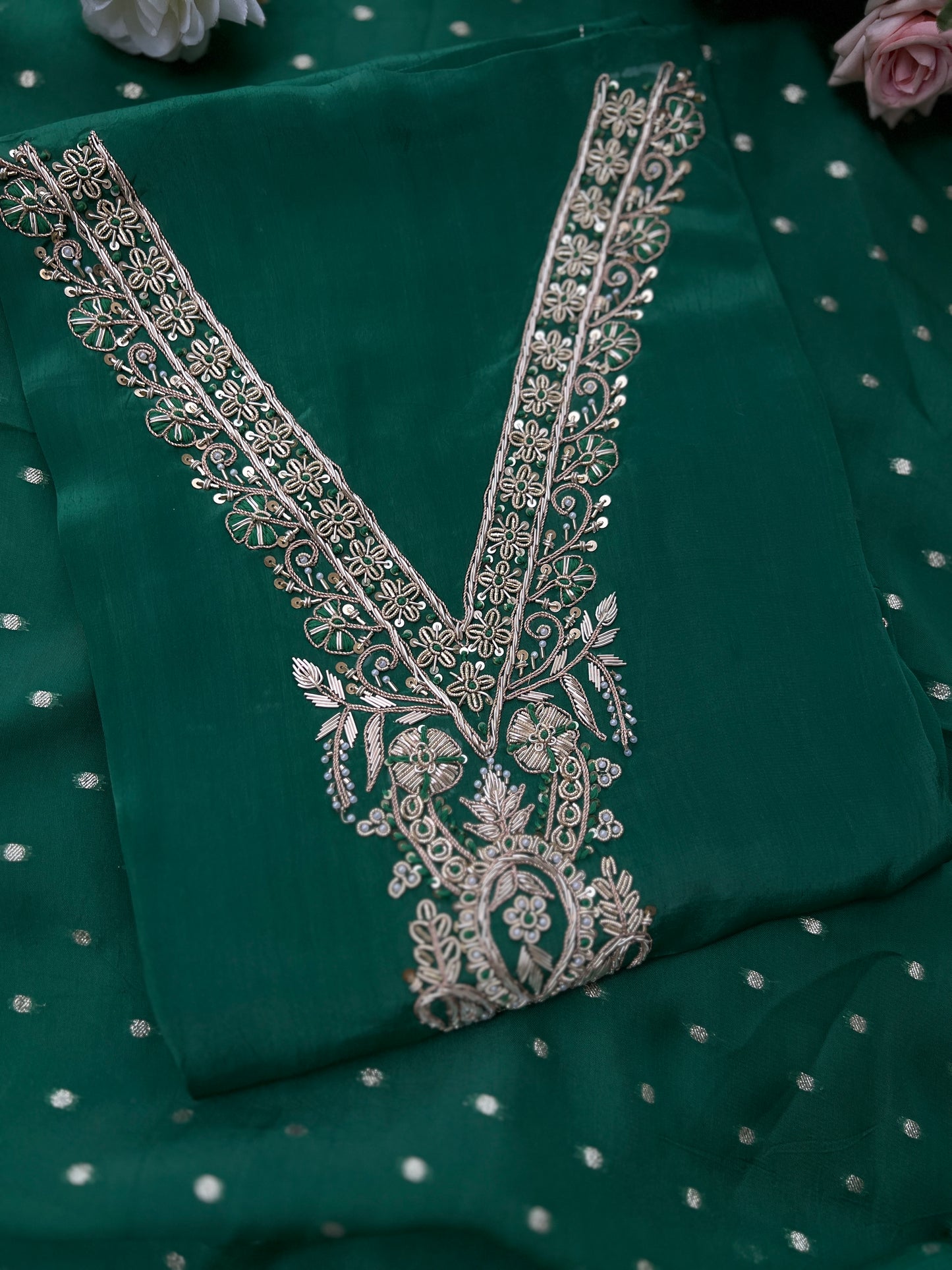 Emerald Grace V Neck