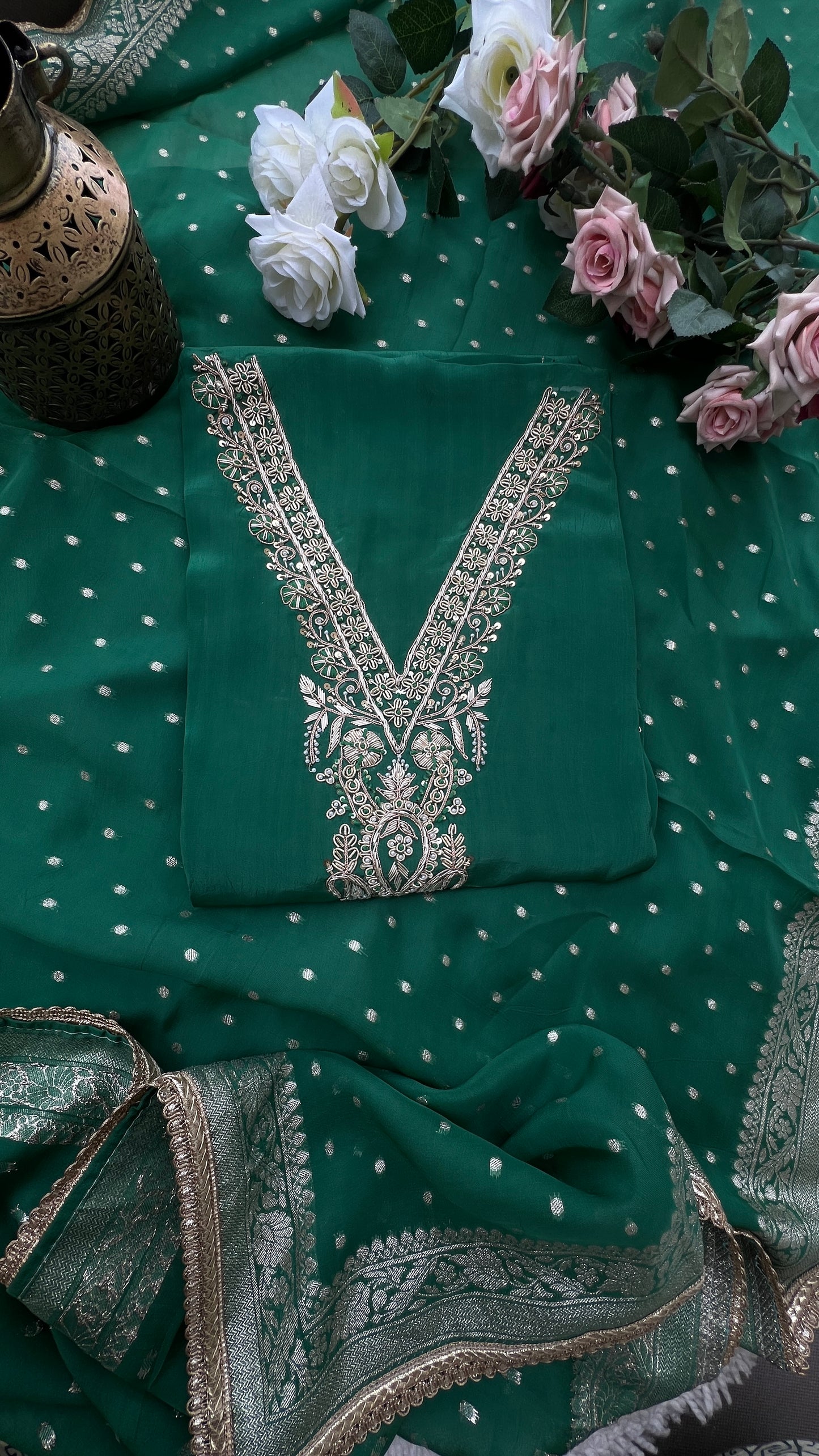 Emerald Grace V Neck