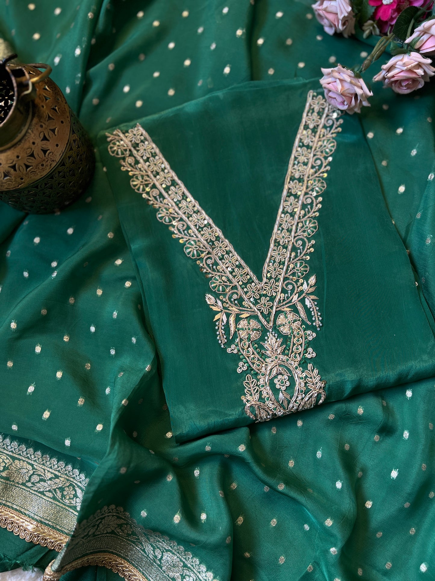 Emerald Grace V Neck