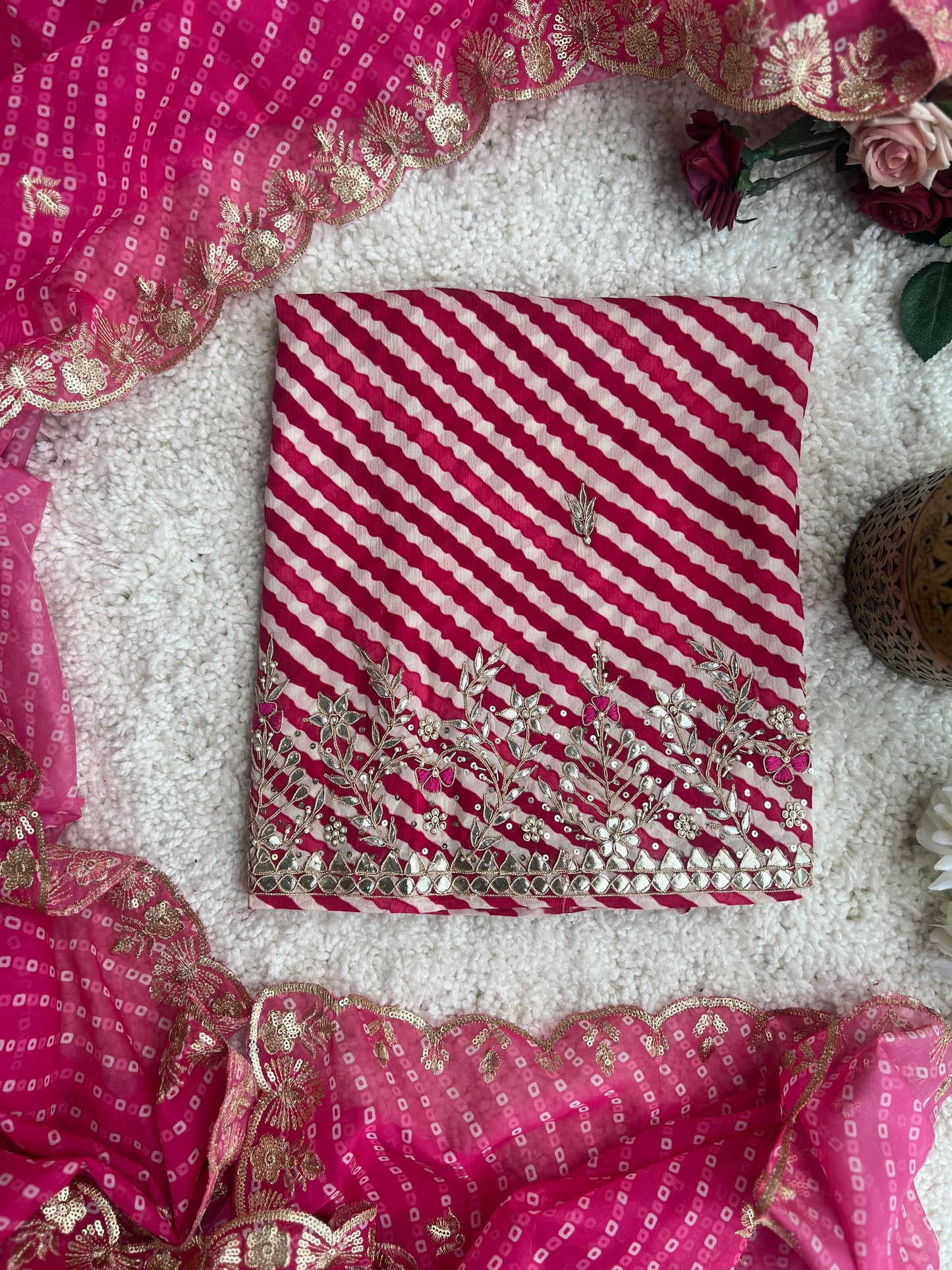 Rani Charm Laheriya Daman Work