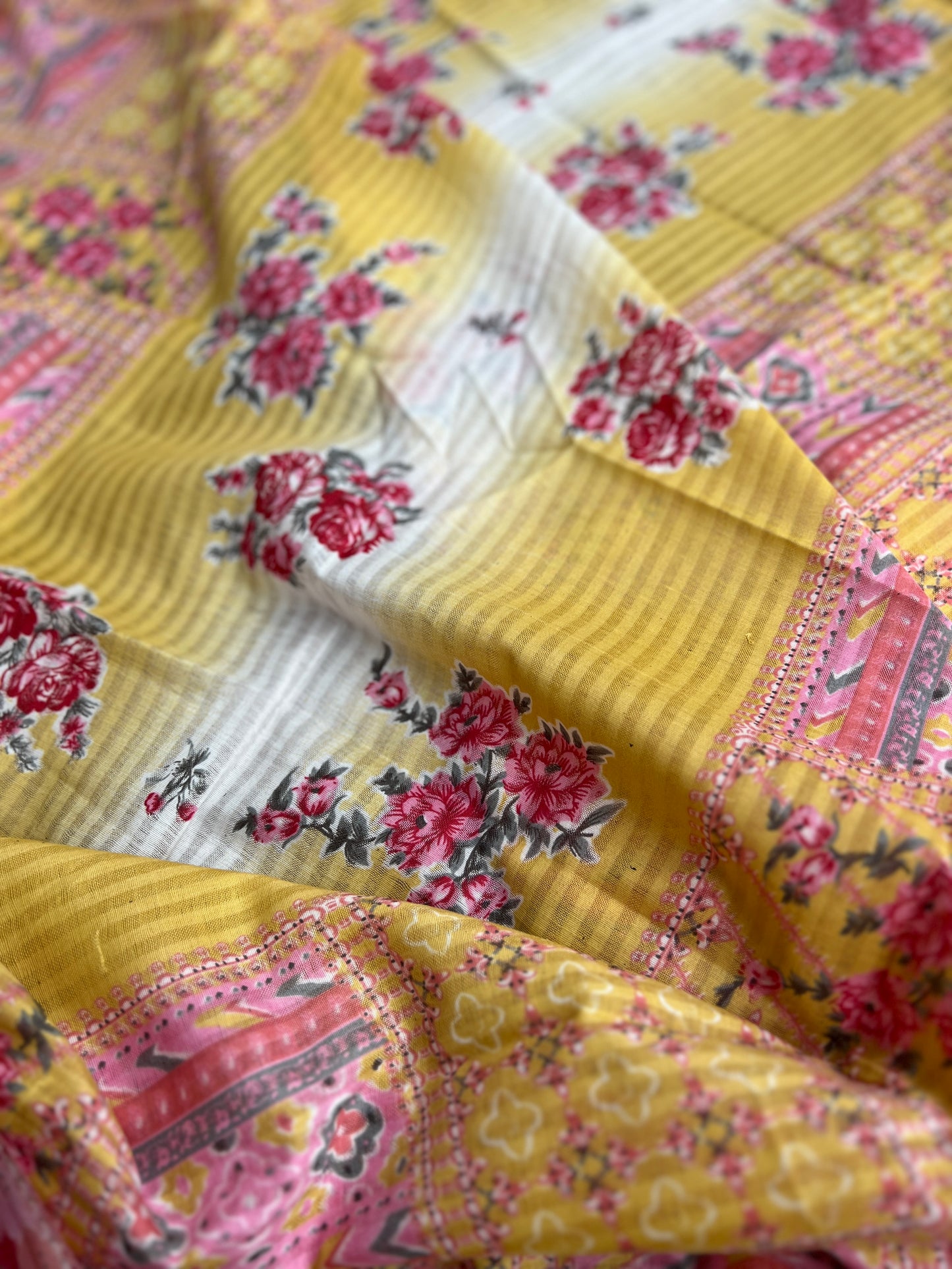 Vibrant Karachi Printed Cotton Suit