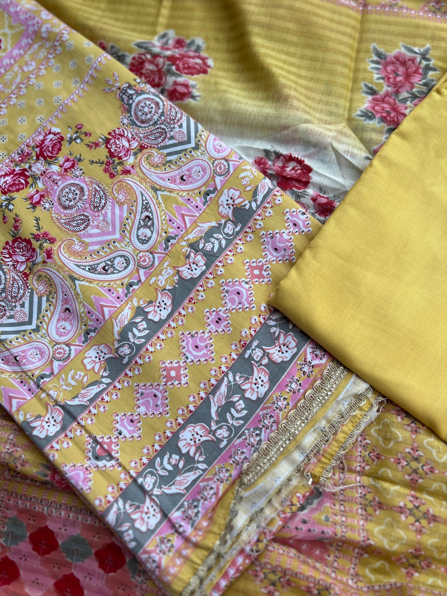 Vibrant Karachi Printed Cotton Suit
