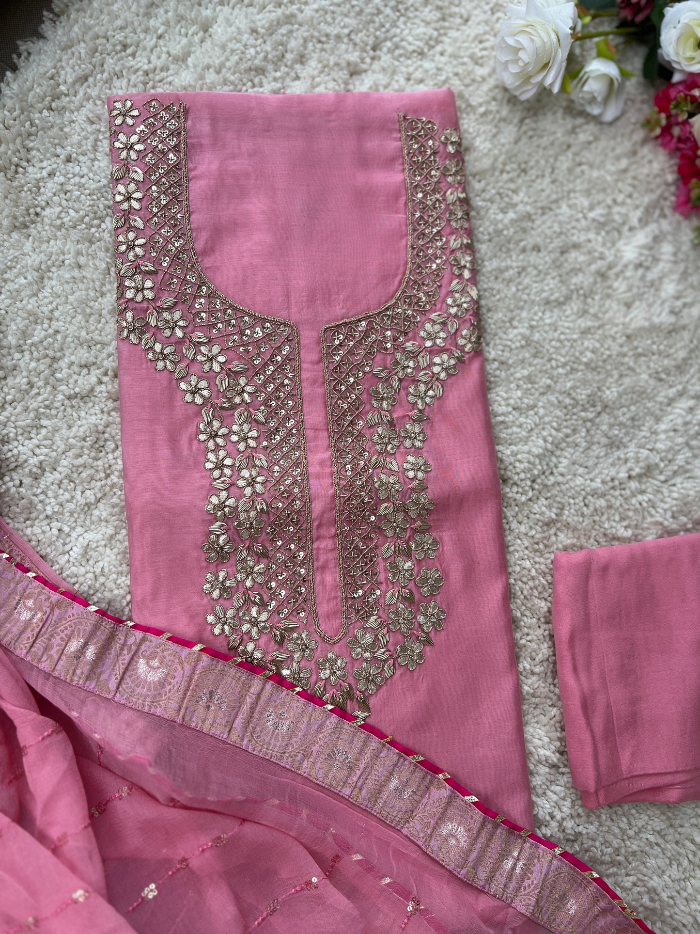 Blush Pink Handwork